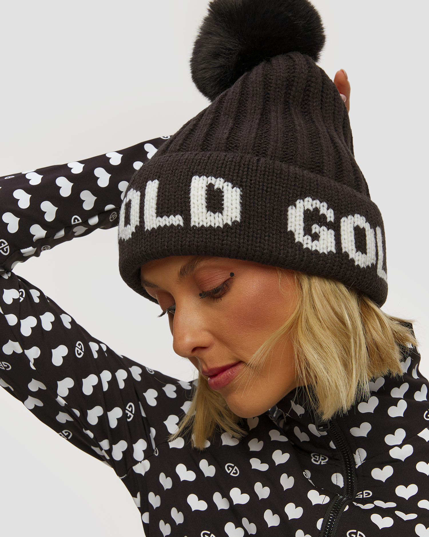 Berretto in lana da donna Goldbergh Hodd nero