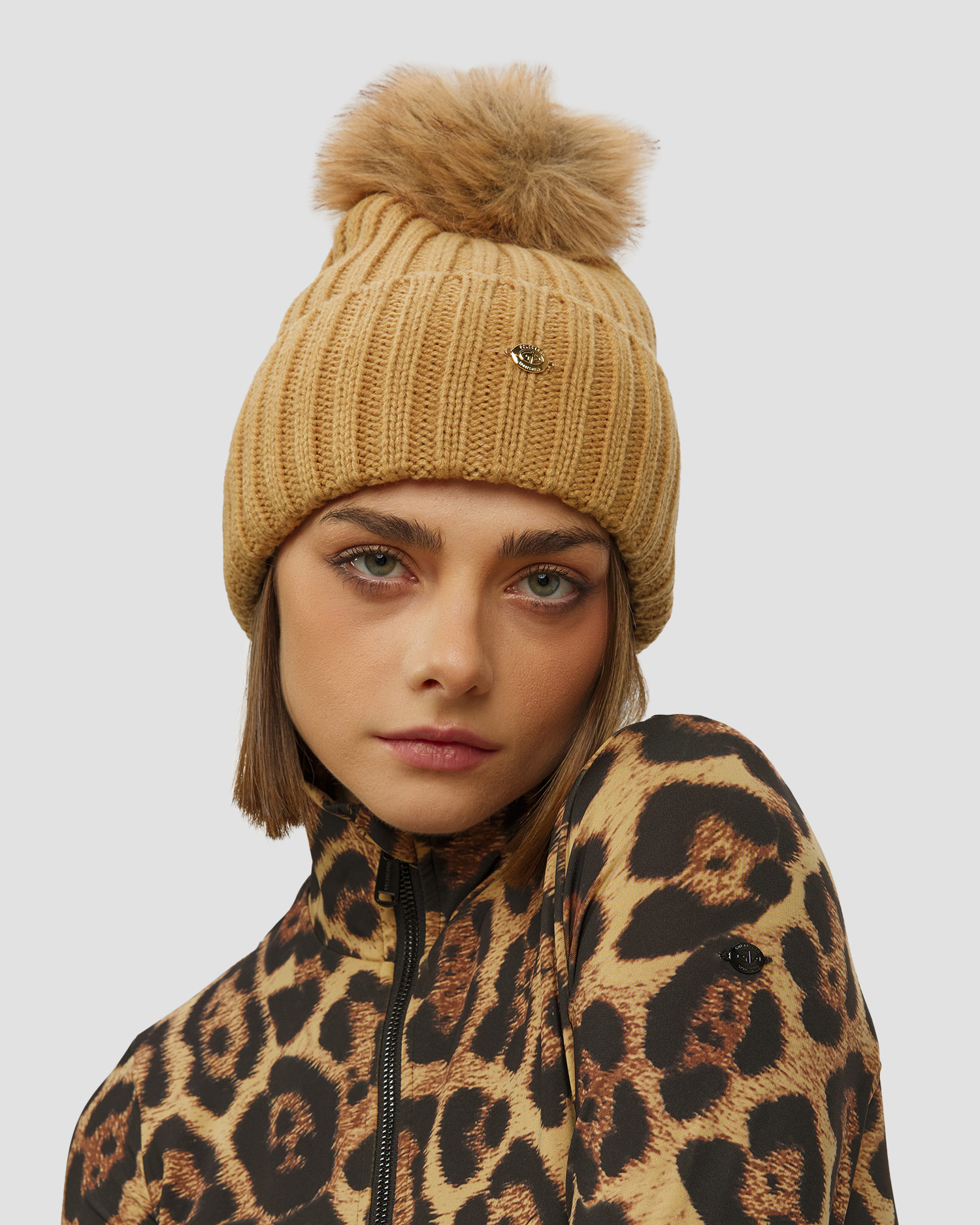 Berretto in lana da donna Goldbergh Una marrone