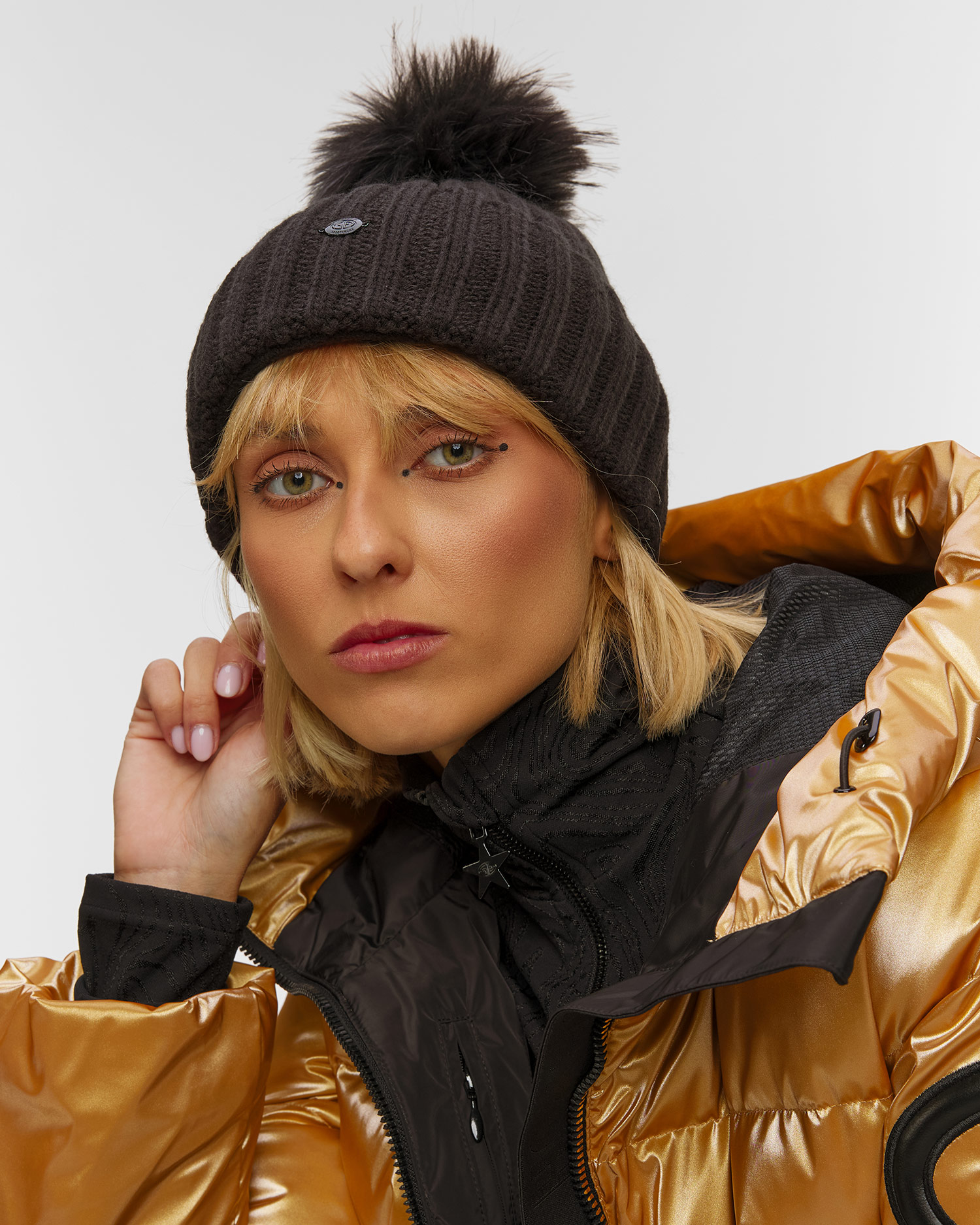 Berretto in lana da donna Goldbergh Una bianco