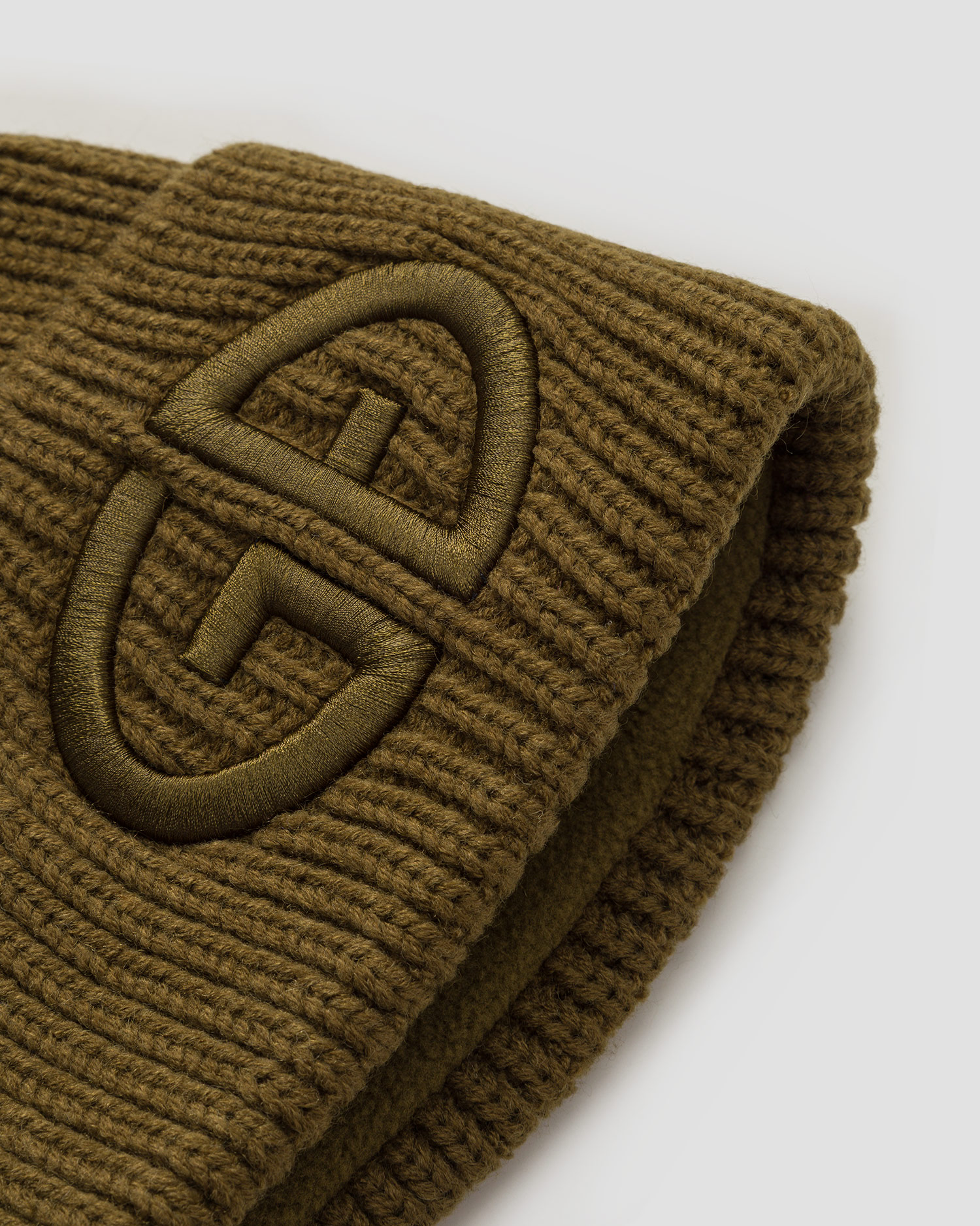 Women's woollen beanie Goldbergh Valerie olive