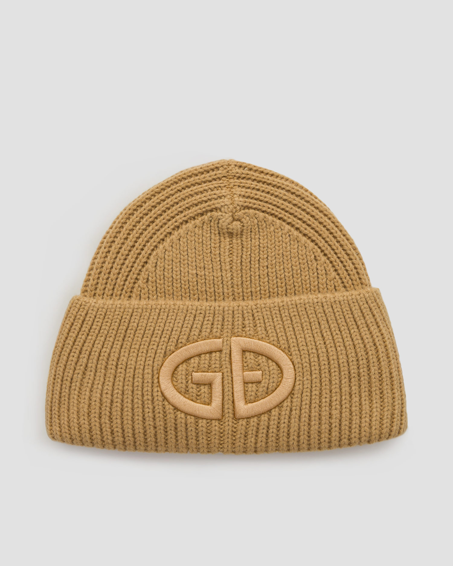 Women's woollen beanie Goldbergh Valerie caramel