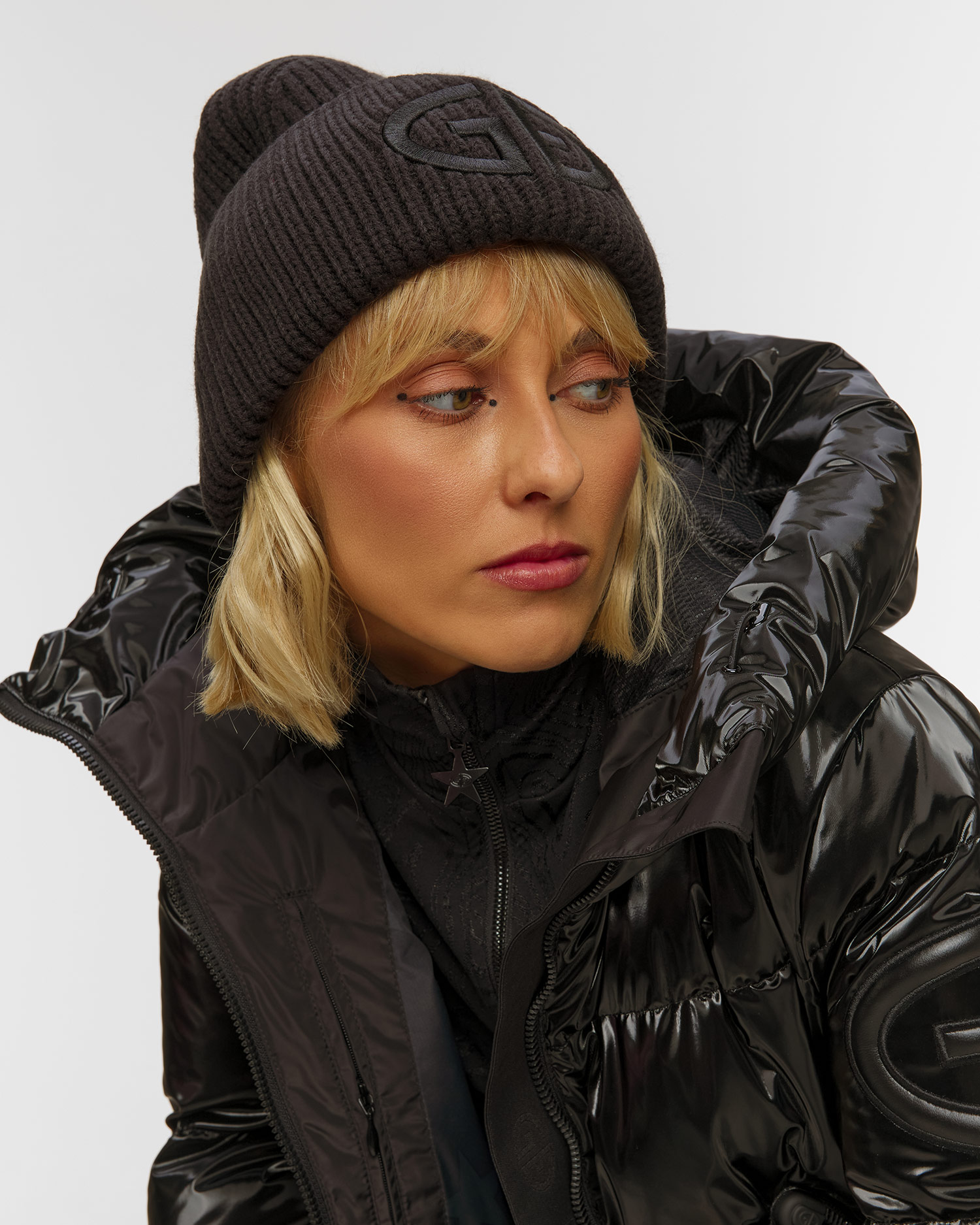 Women's woollen beanie Goldbergh Valerie black