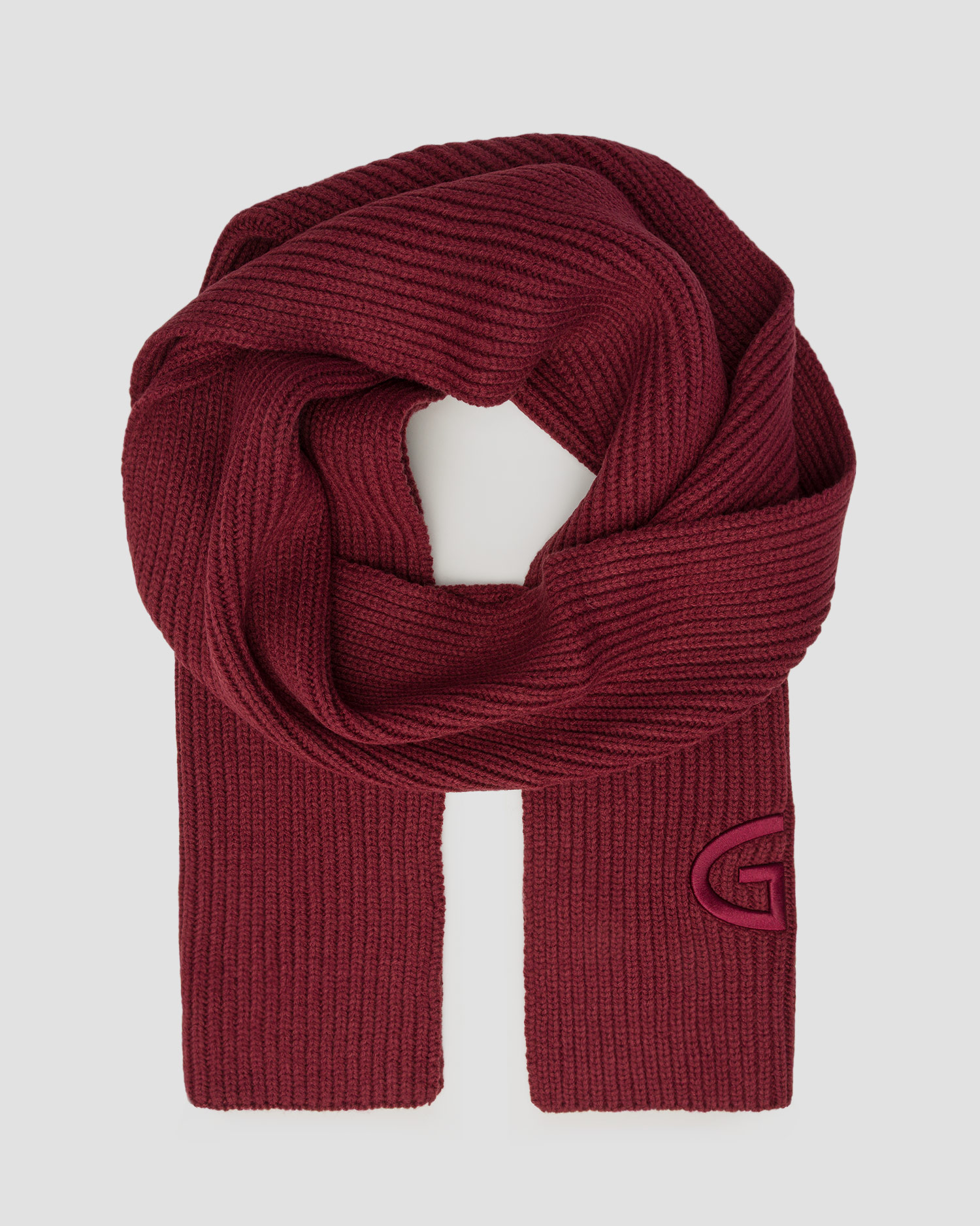 Sciarpa di lana da donna Goldbergh Valentina bordeaux, Colore/Disegno: Czerwony,Różowy