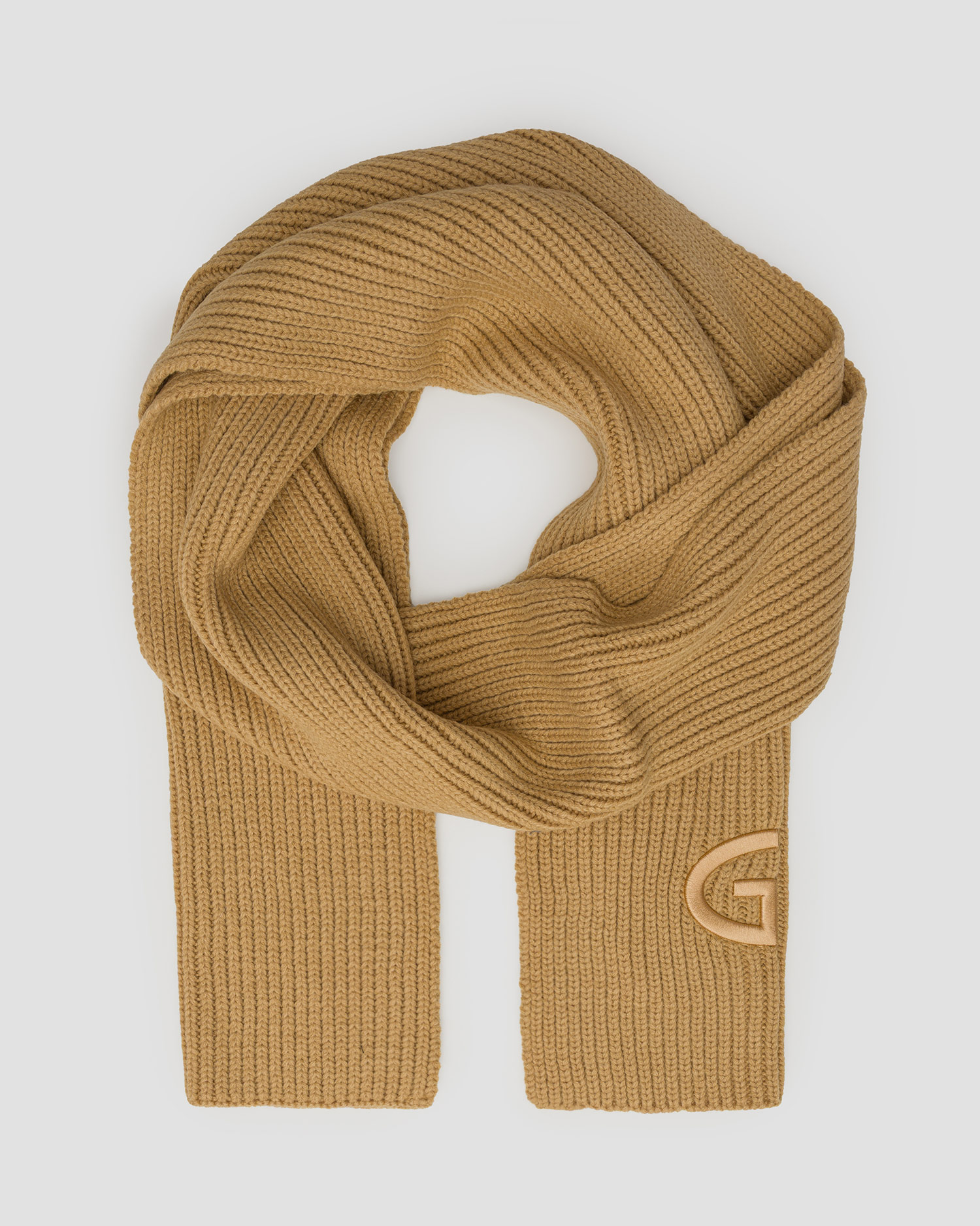 Women's woollen scarf Goldbergh Valentina caramel
