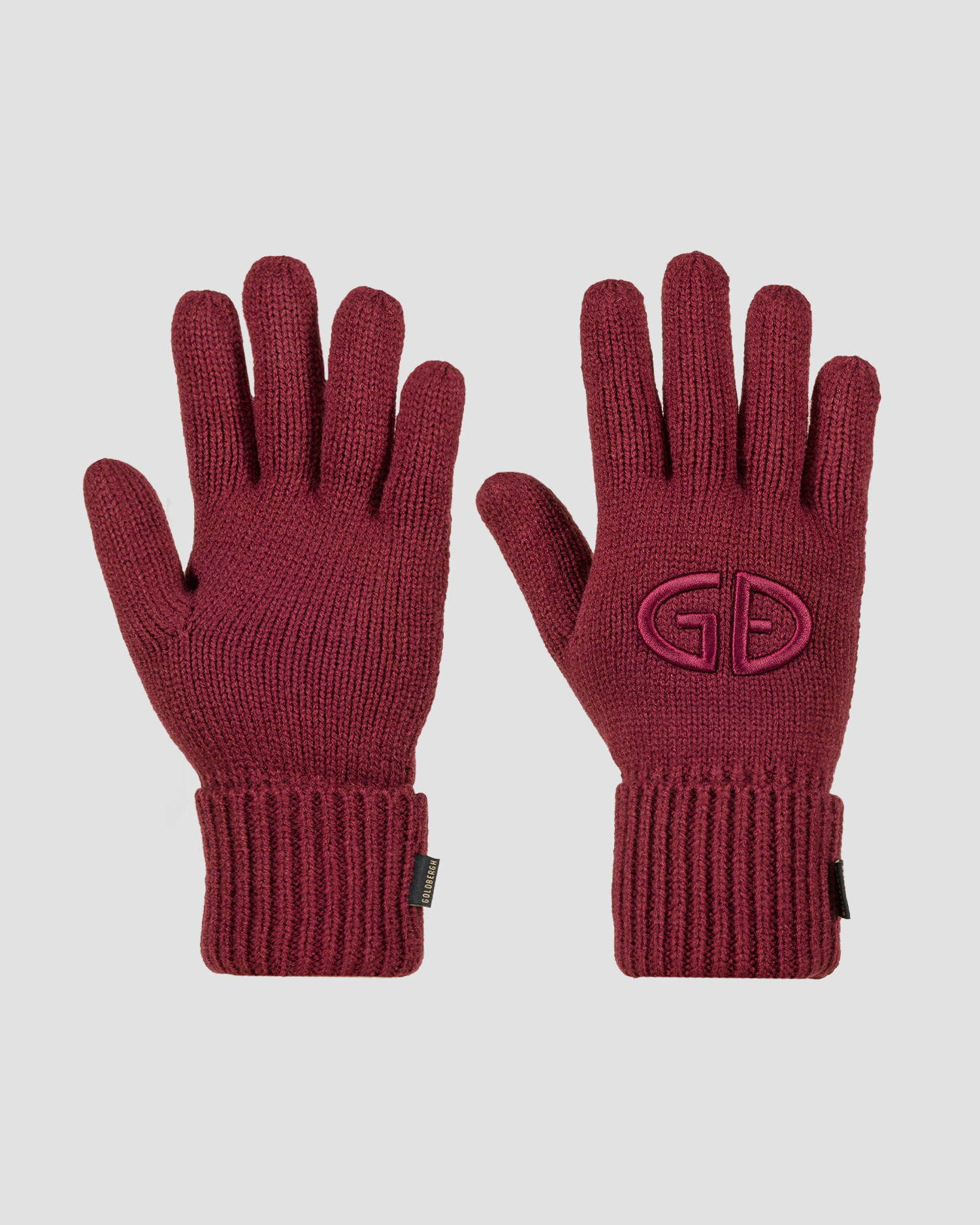 Women's gloves Goldbergh Vanity burgundy, Color/Pattern: Czerwony,Różowy