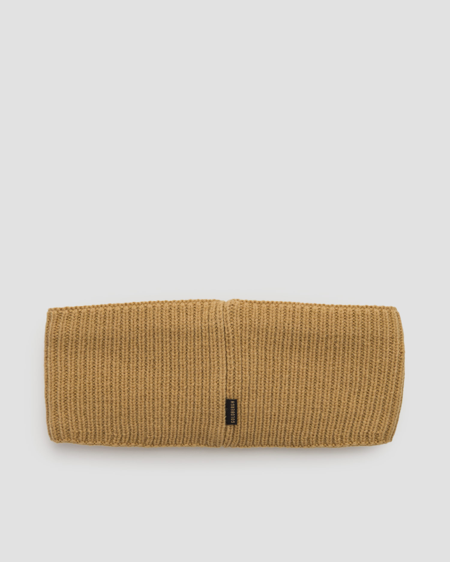 Women's woollen headband Goldbergh Warmth caramel