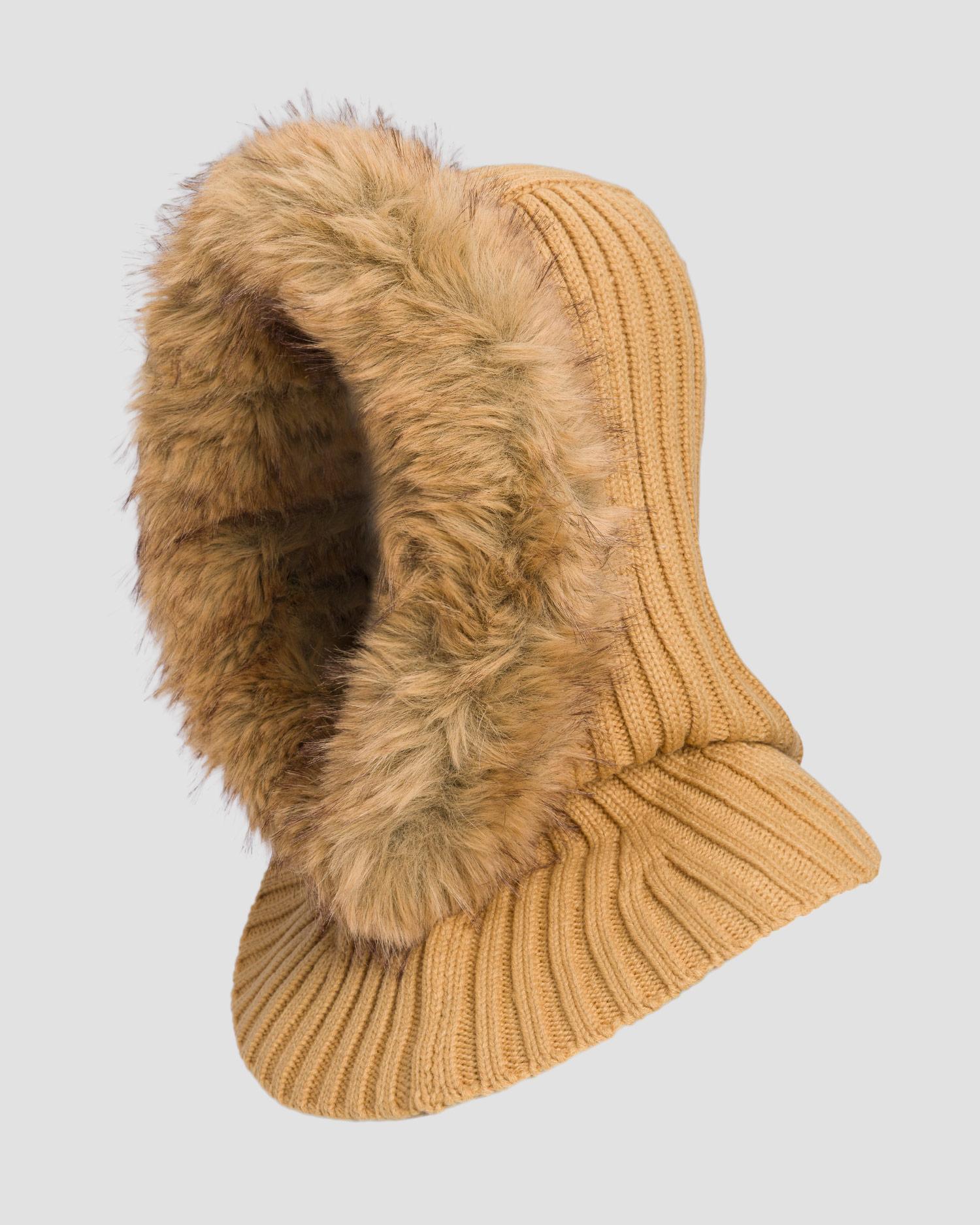 Women's hood Goldbergh Naomi caramel