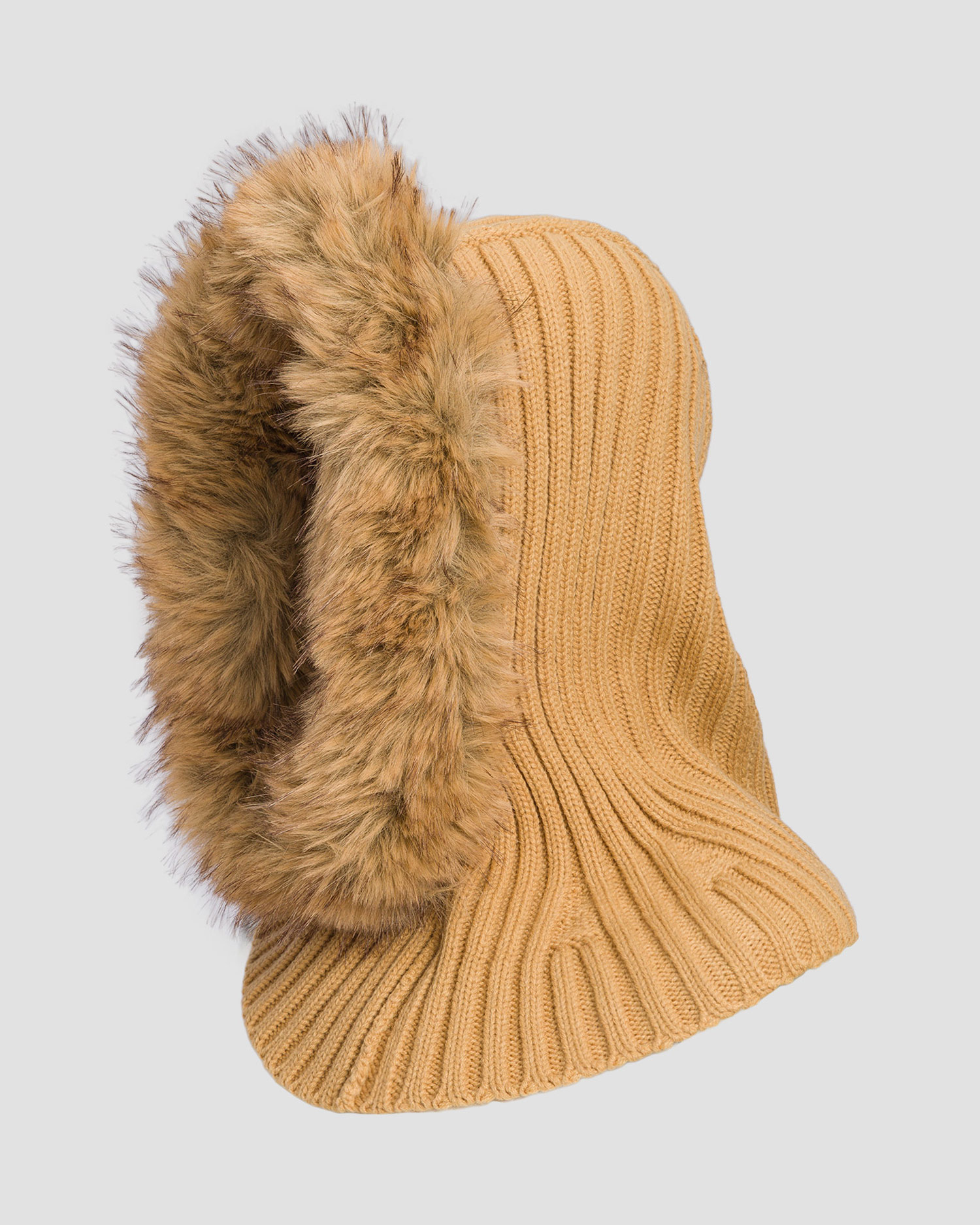 Women's hood Goldbergh Naomi caramel