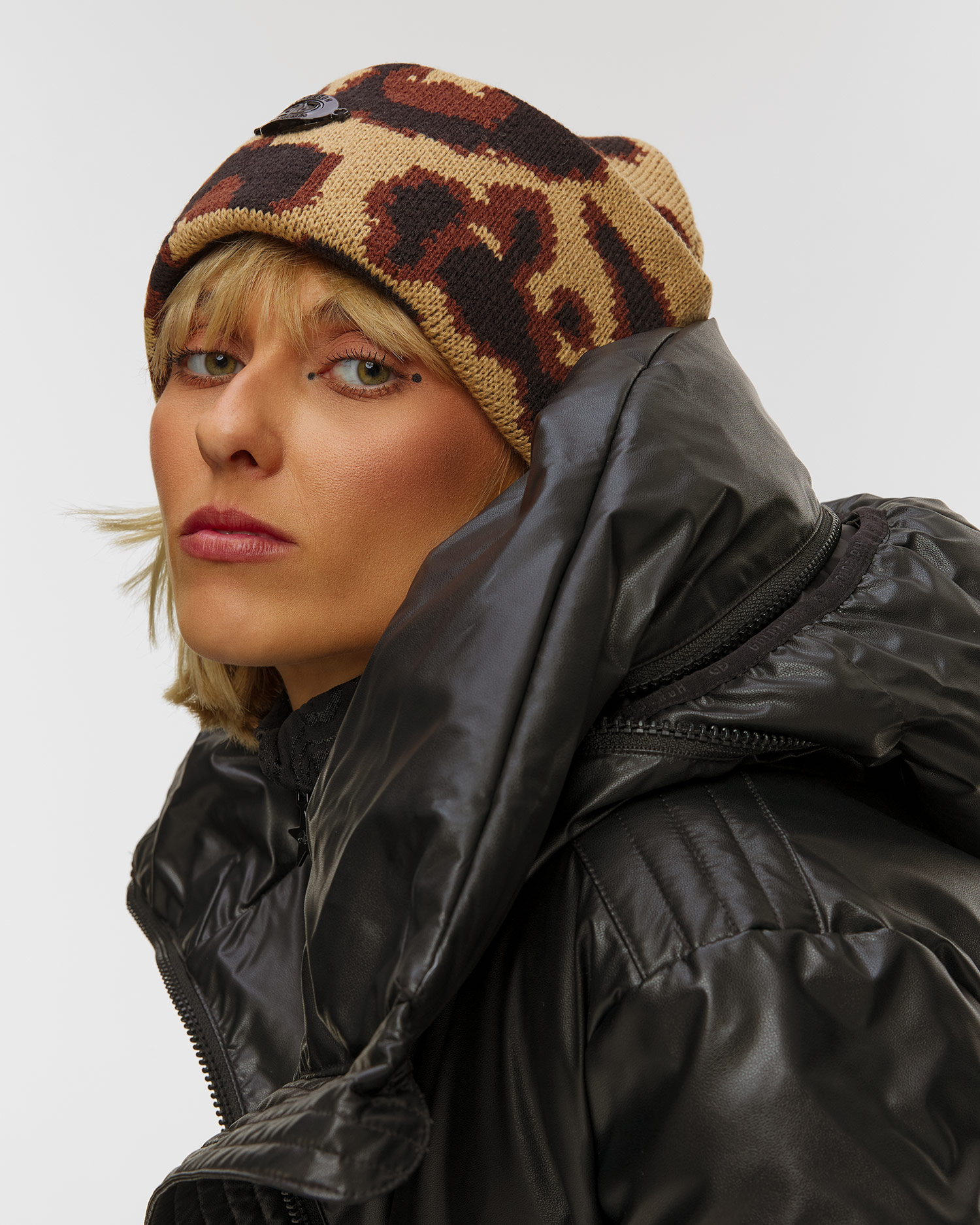 Women's wool panther hat Goldbergh Shayna