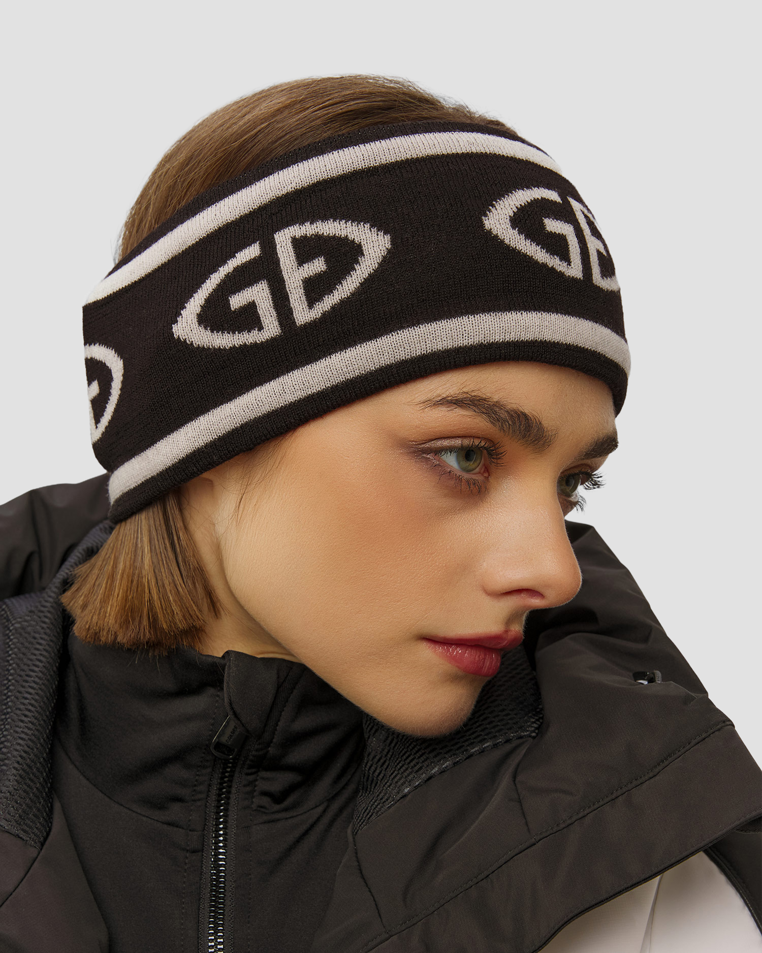 Women's merino headband Goldbergh Tiara black