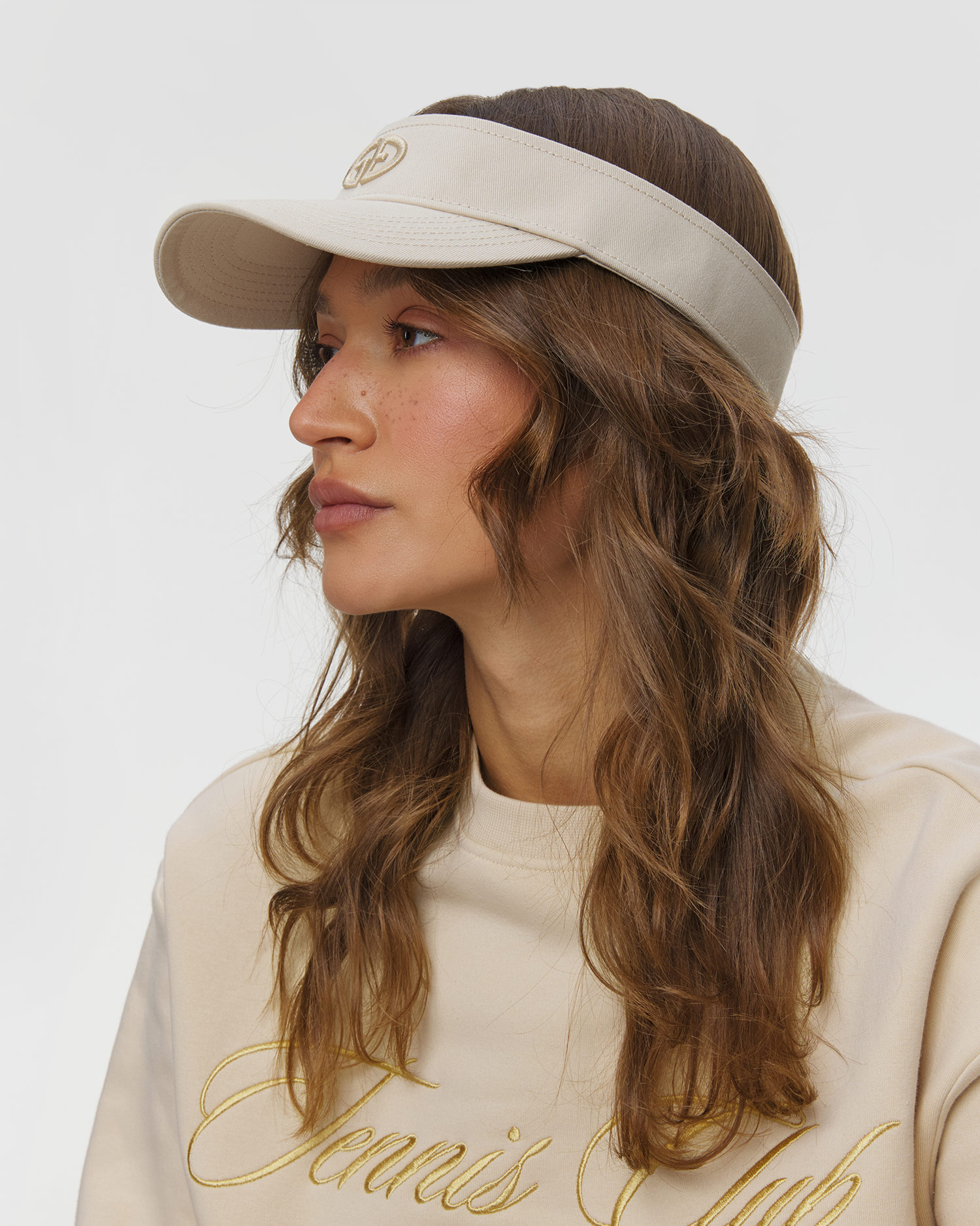 Women's visor Goldbergh Match beige