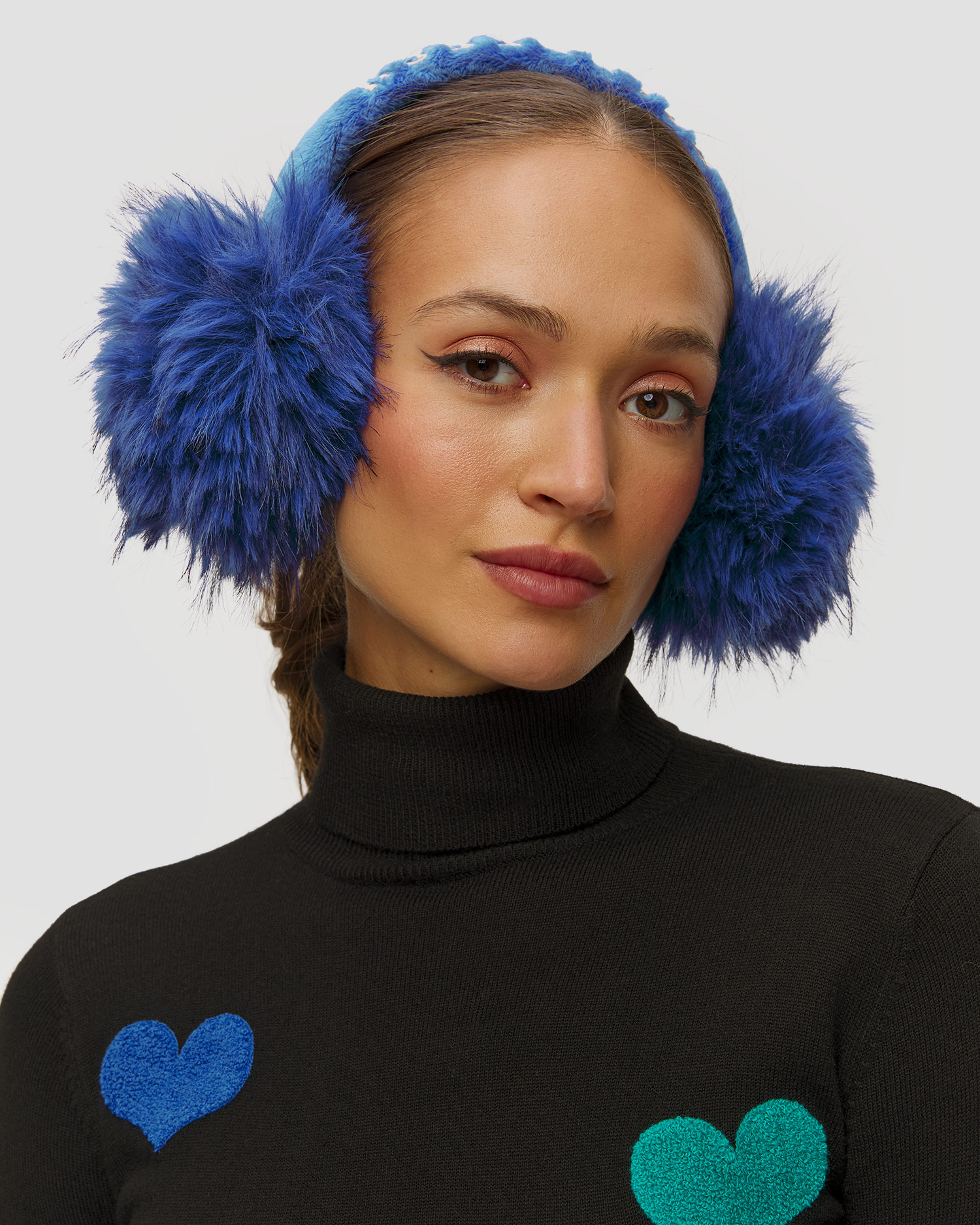 Women's earmuffs Goldbergh Fluffy blue