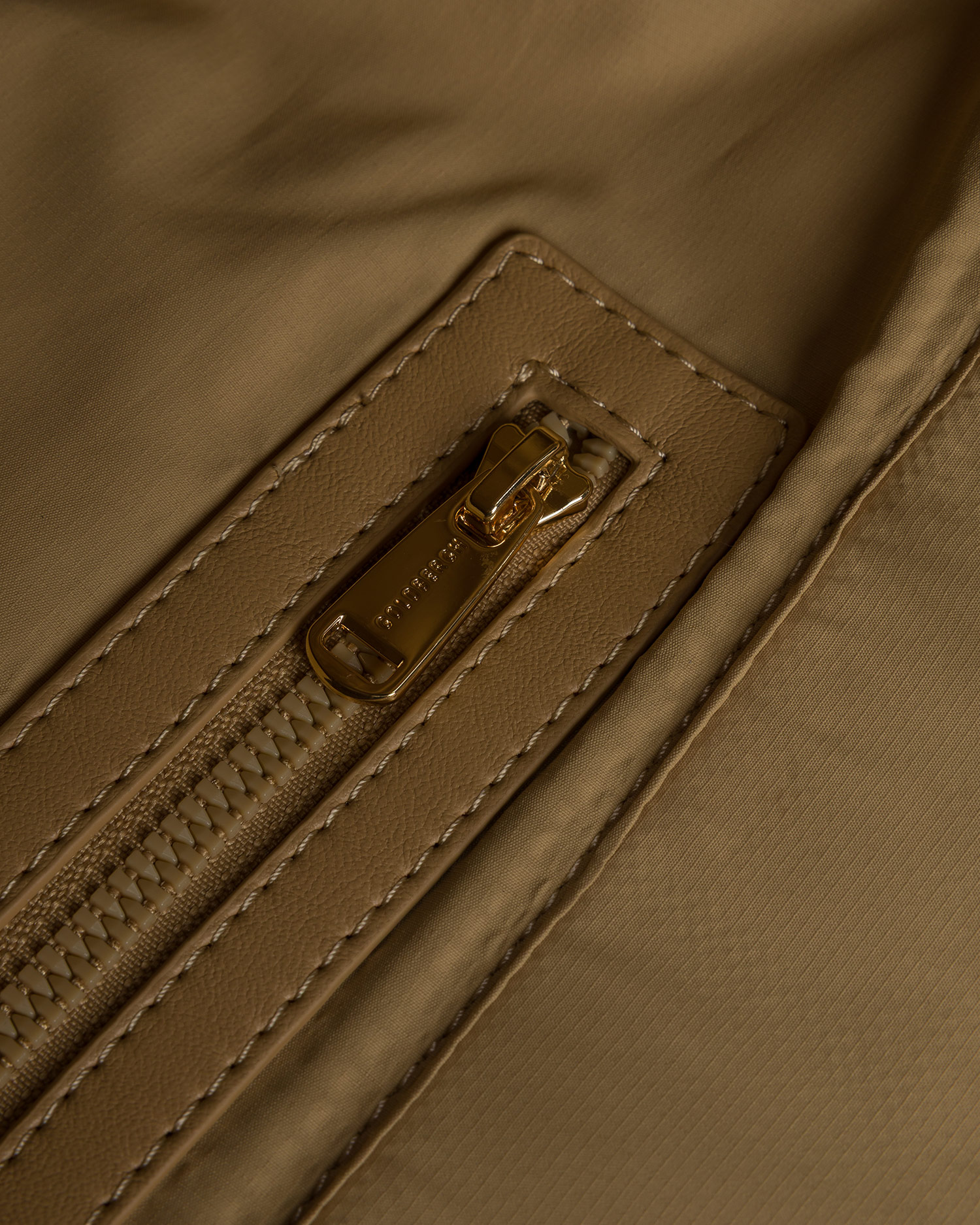 Sac shopper caramel pour femmes Goldbergh Mia