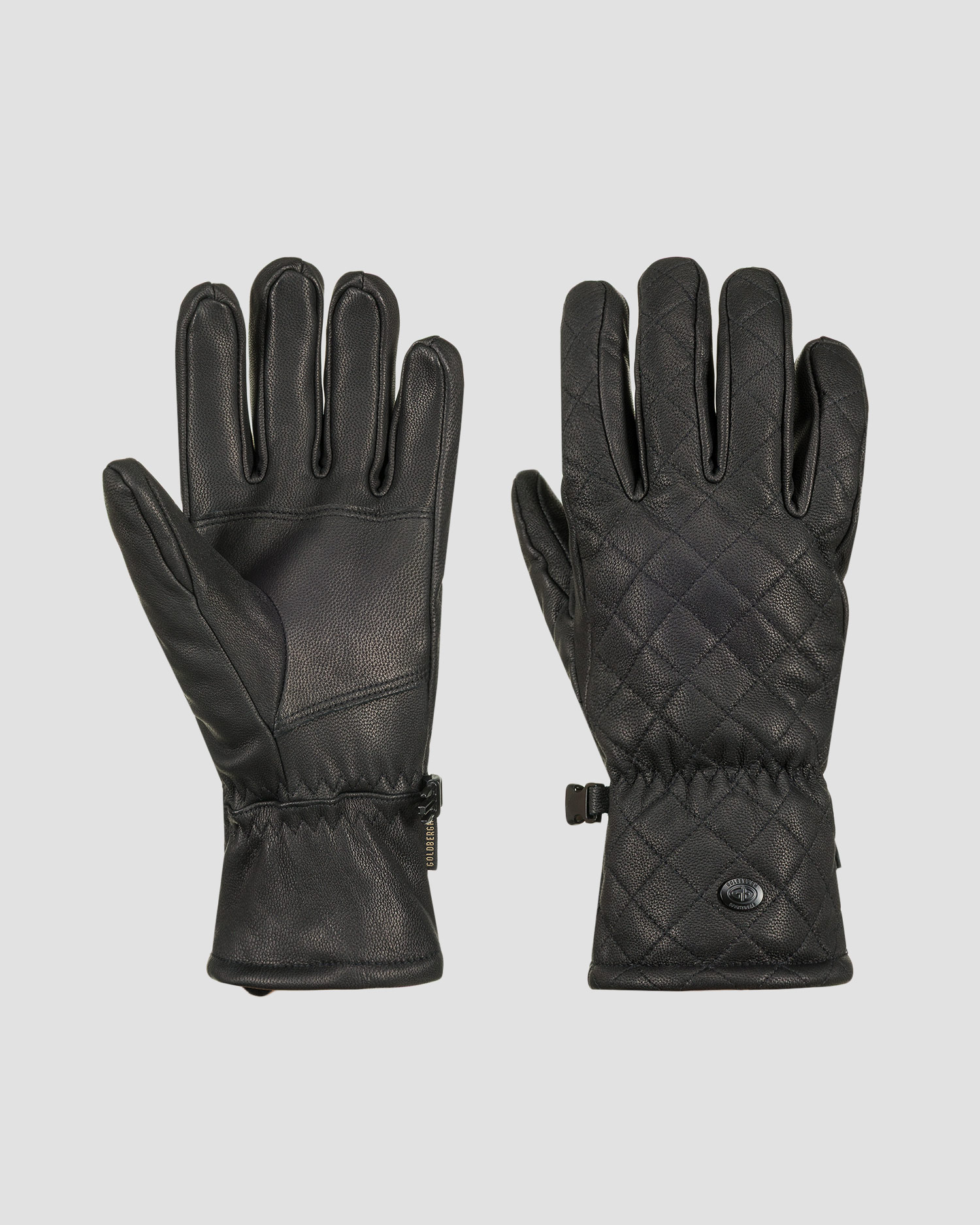 Gants en cuir noirs pour femmes Goldbergh Nishi