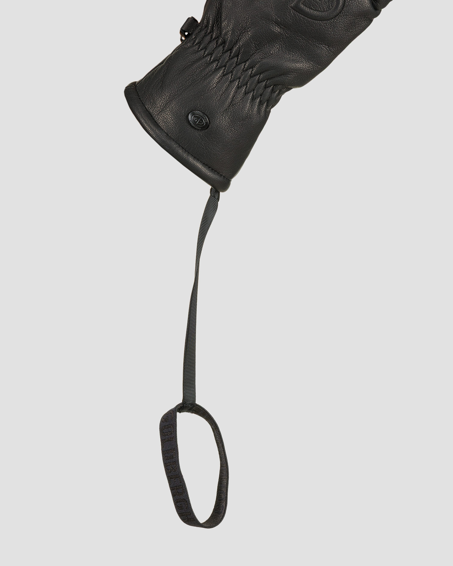 Women's leather mittens Goldbergh Hilja black