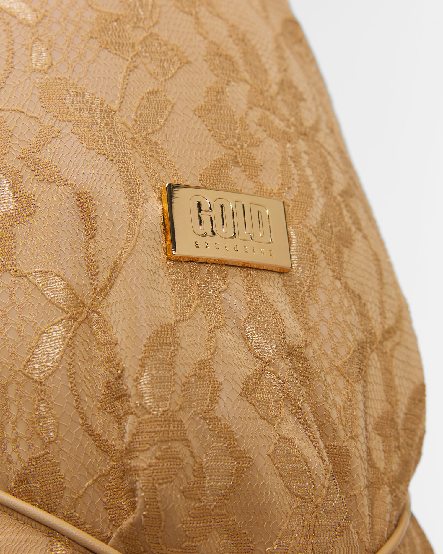 Dámska zlatá čipkovaná lyžiarska bunda Goldbergh GOLD Exclusive Fiora