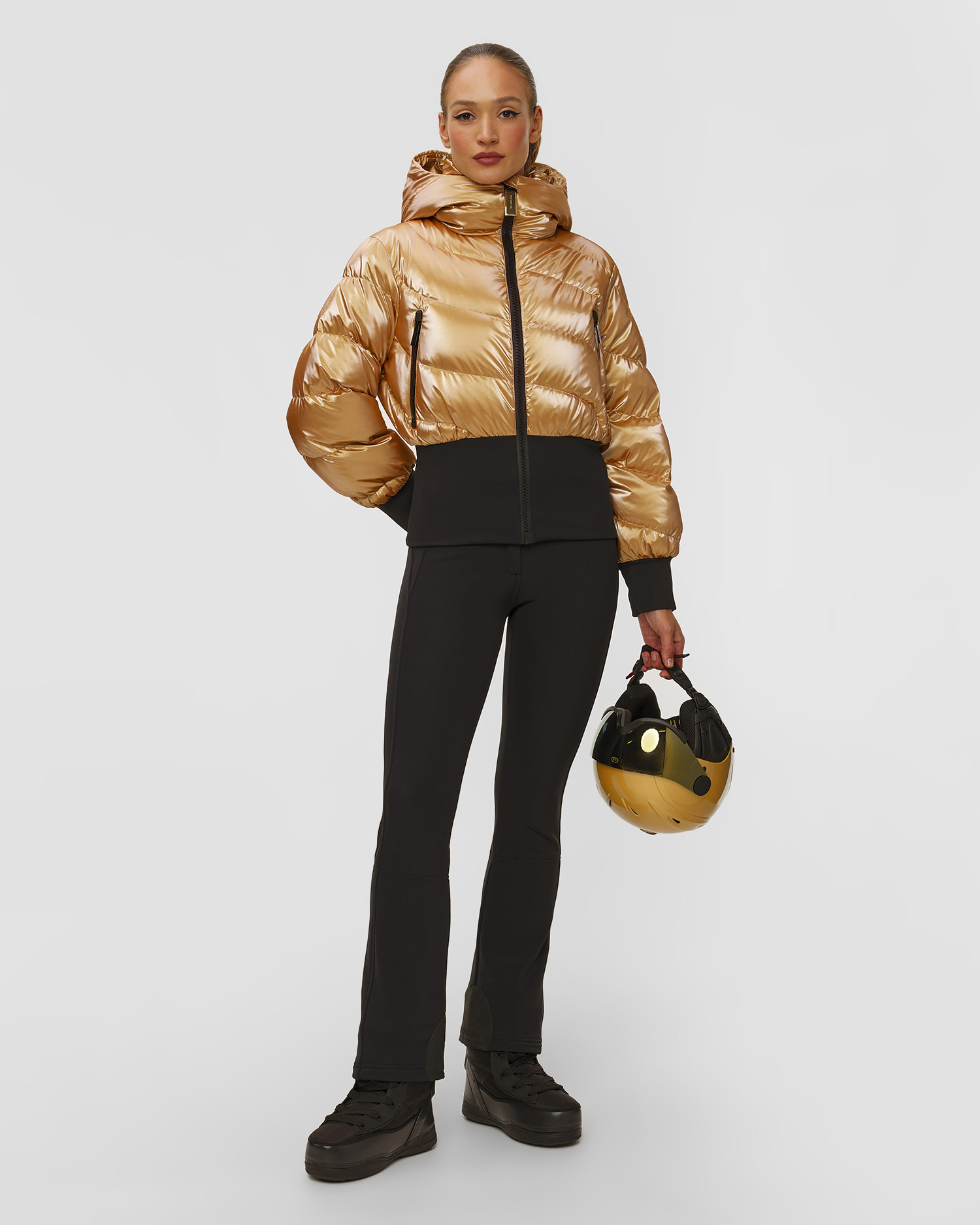 Zlatá páperová bunda Goldbergh GOLD Exkluzívna Fusilli