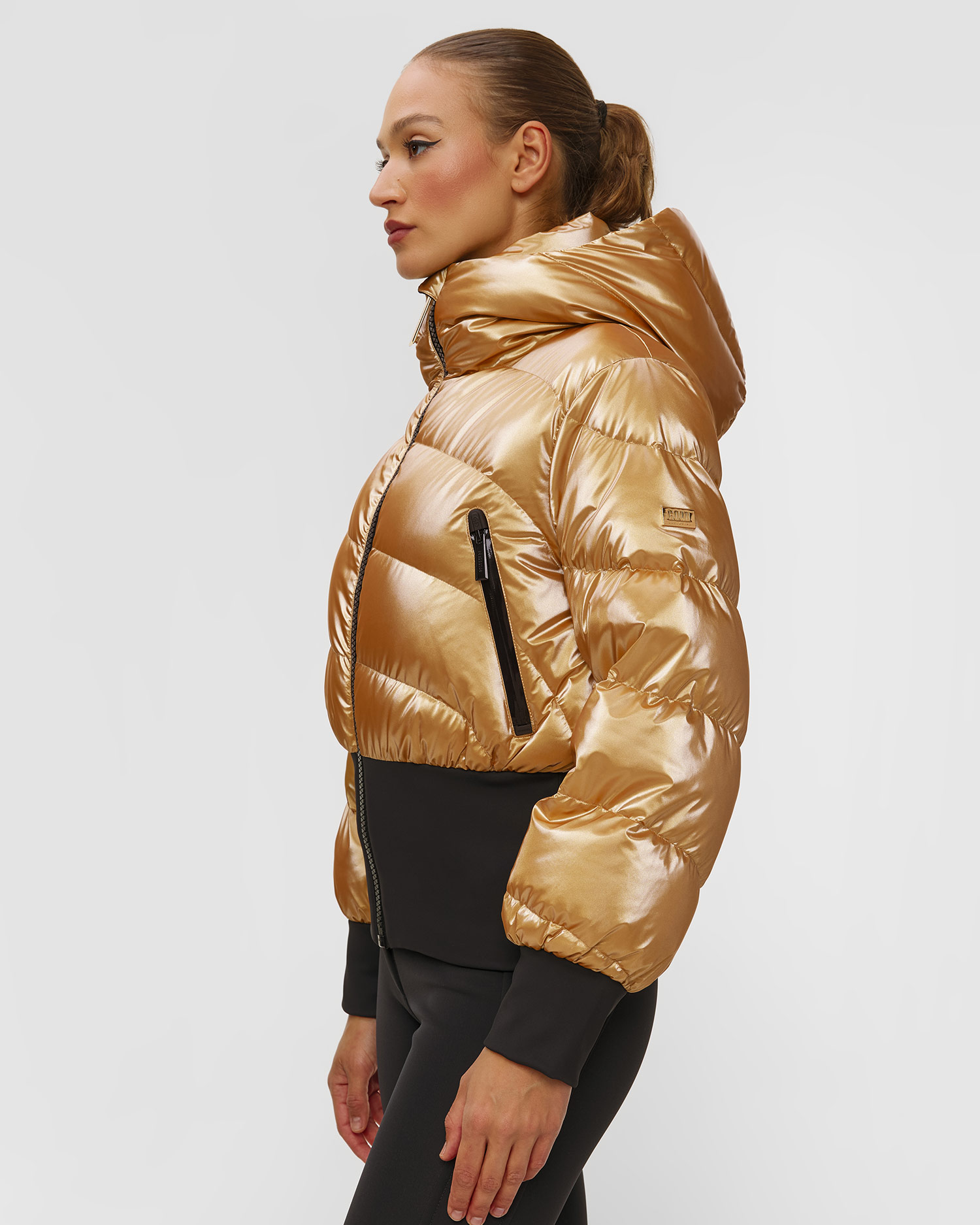 Zlatá páperová bunda Goldbergh GOLD Exkluzívna Fusilli