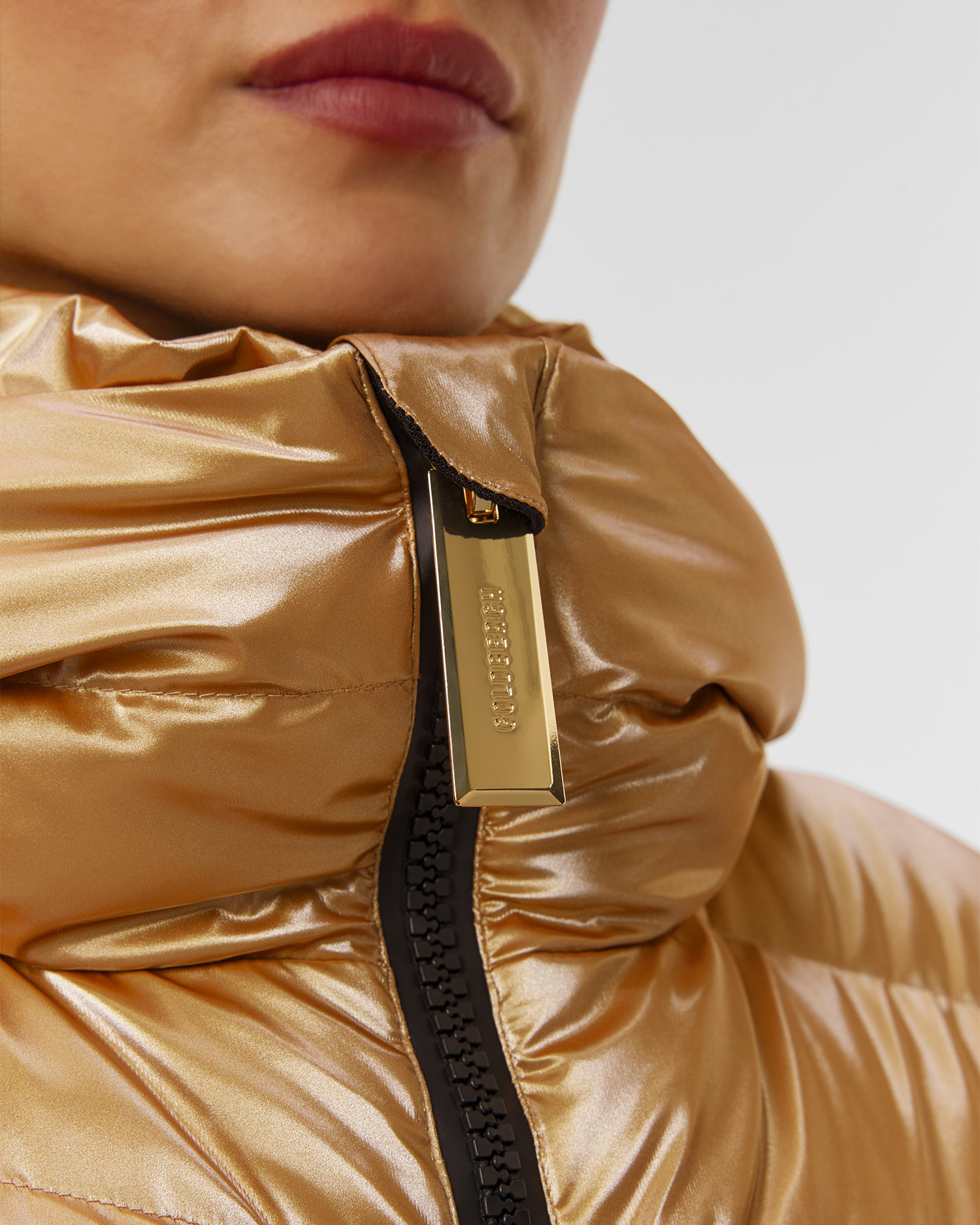 Zlatá páperová bunda Goldbergh GOLD Exkluzívna Fusilli