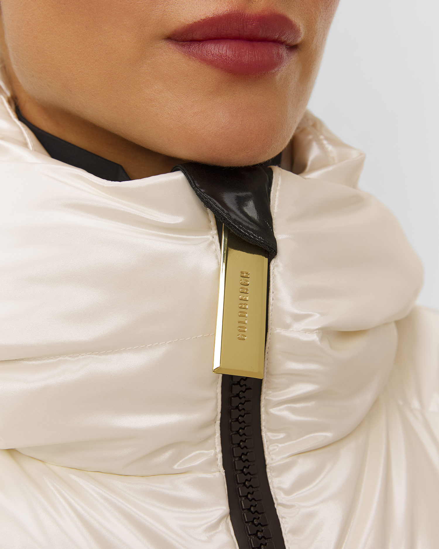 Šampanská lyžiarska páperová bunda Goldbergh GOLD Exclusive Fusilli