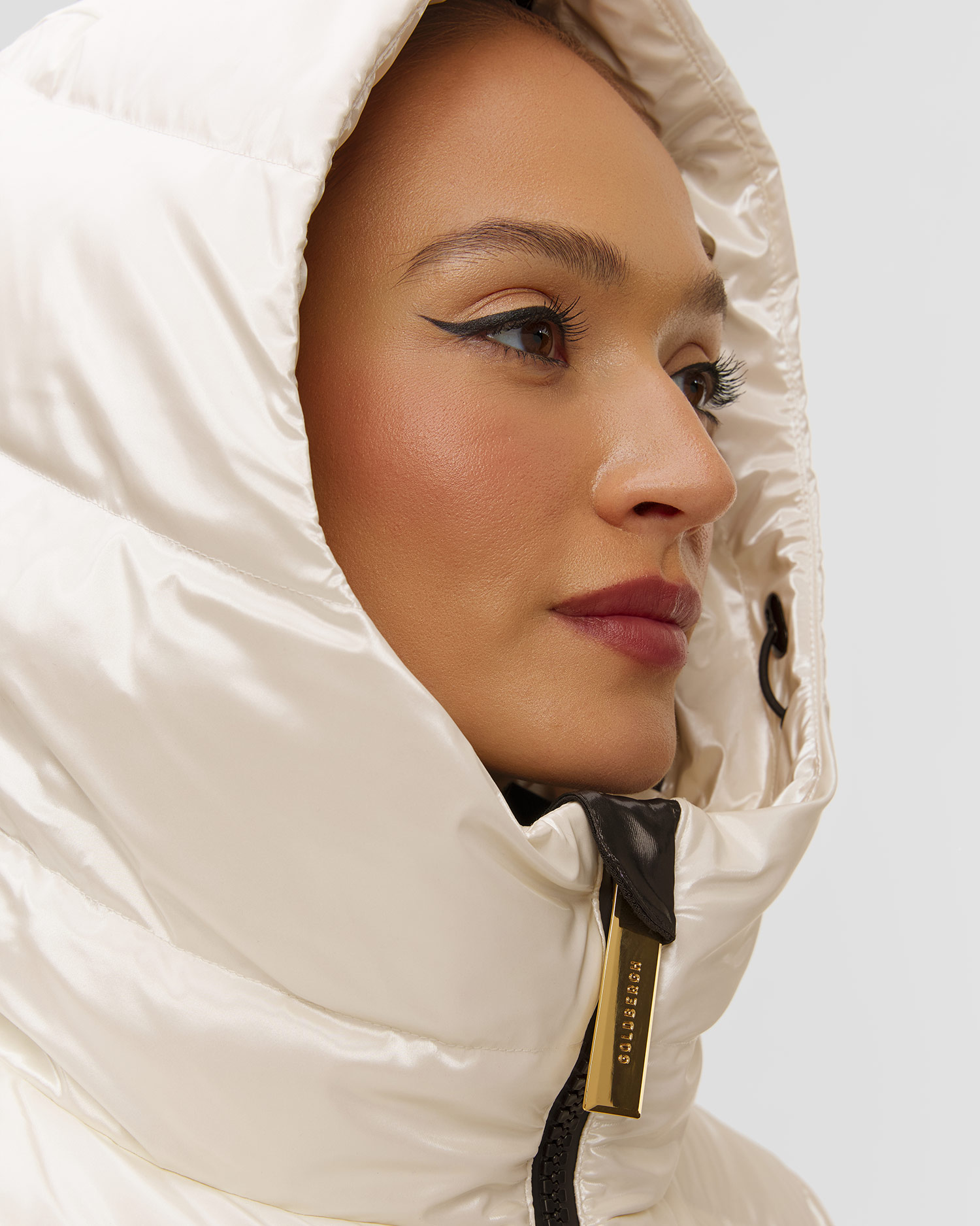 Šampanská lyžiarska páperová bunda Goldbergh GOLD Exclusive Fusilli