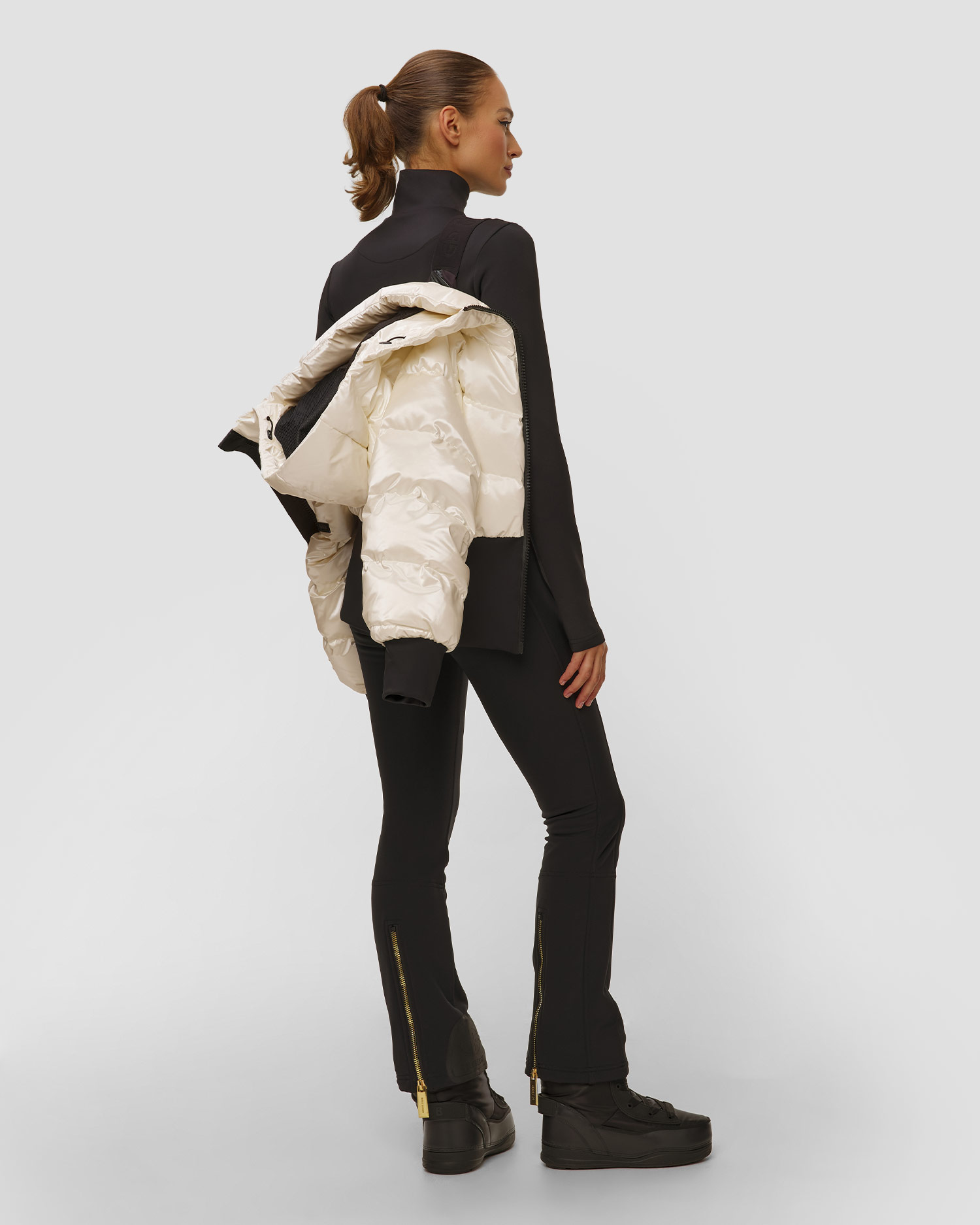 Šampanská lyžiarska páperová bunda Goldbergh GOLD Exclusive Fusilli