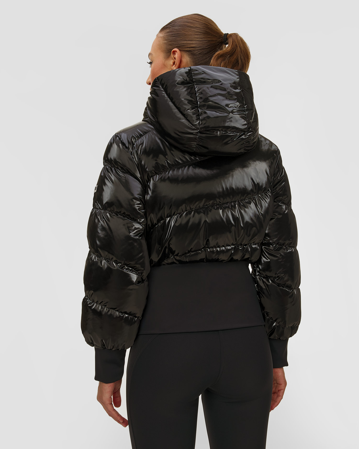 Čierna lyžiarska páperová bunda Goldbergh GOLD Exclusive Fusilli