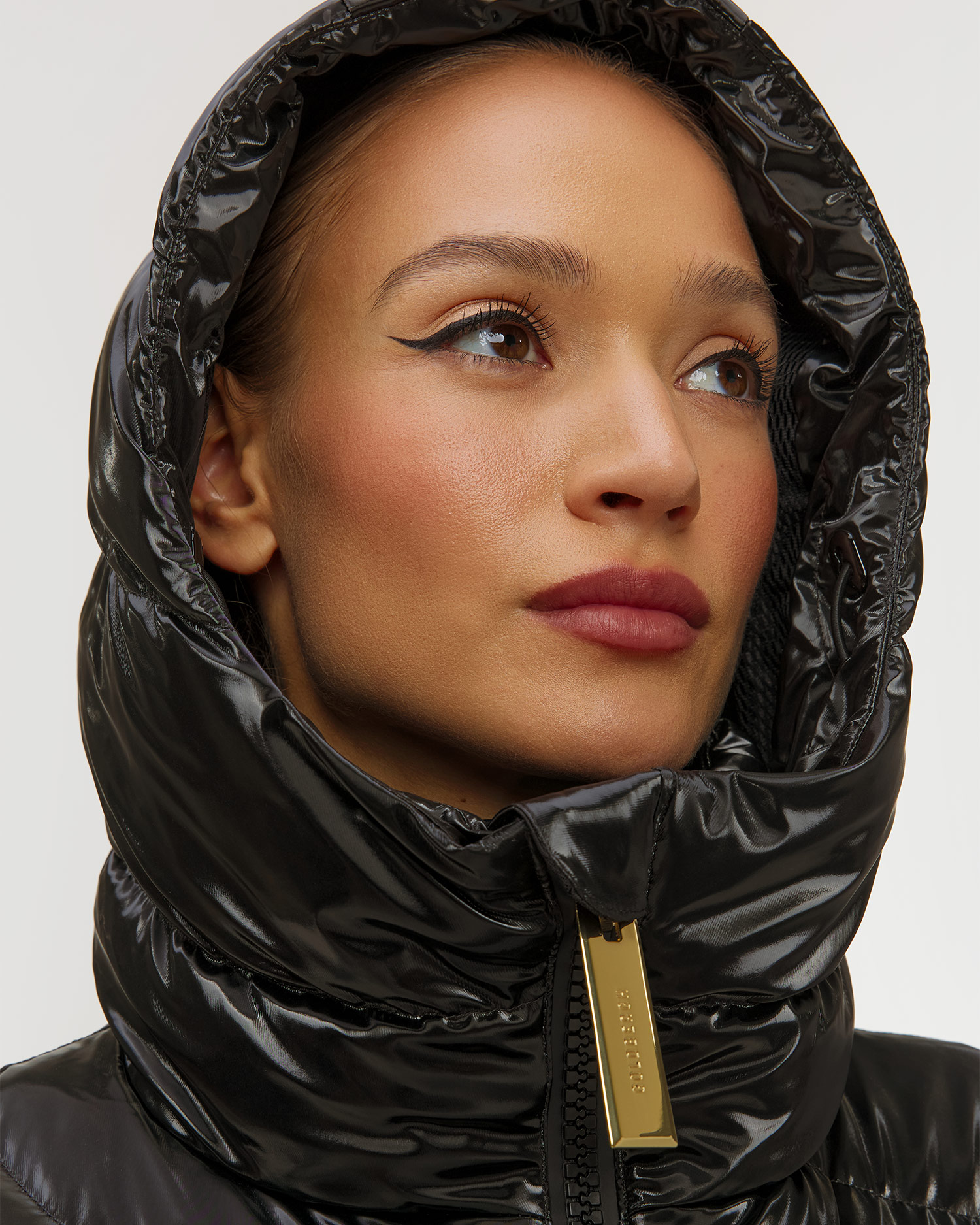 Čierna lyžiarska páperová bunda Goldbergh GOLD Exclusive Fusilli