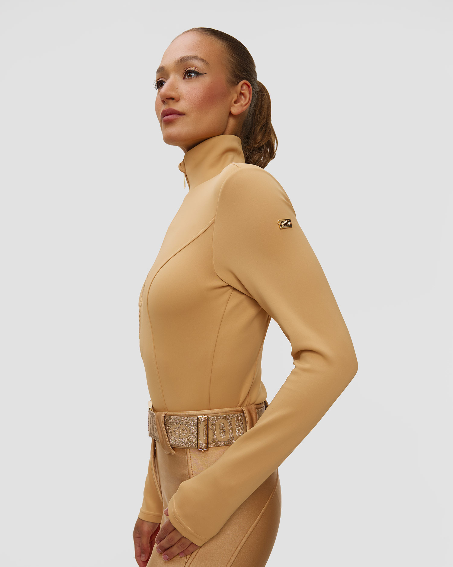 Dámsky karamelový lyžiarsky rolák Goldbergh GOLD Exclusive Rosalia