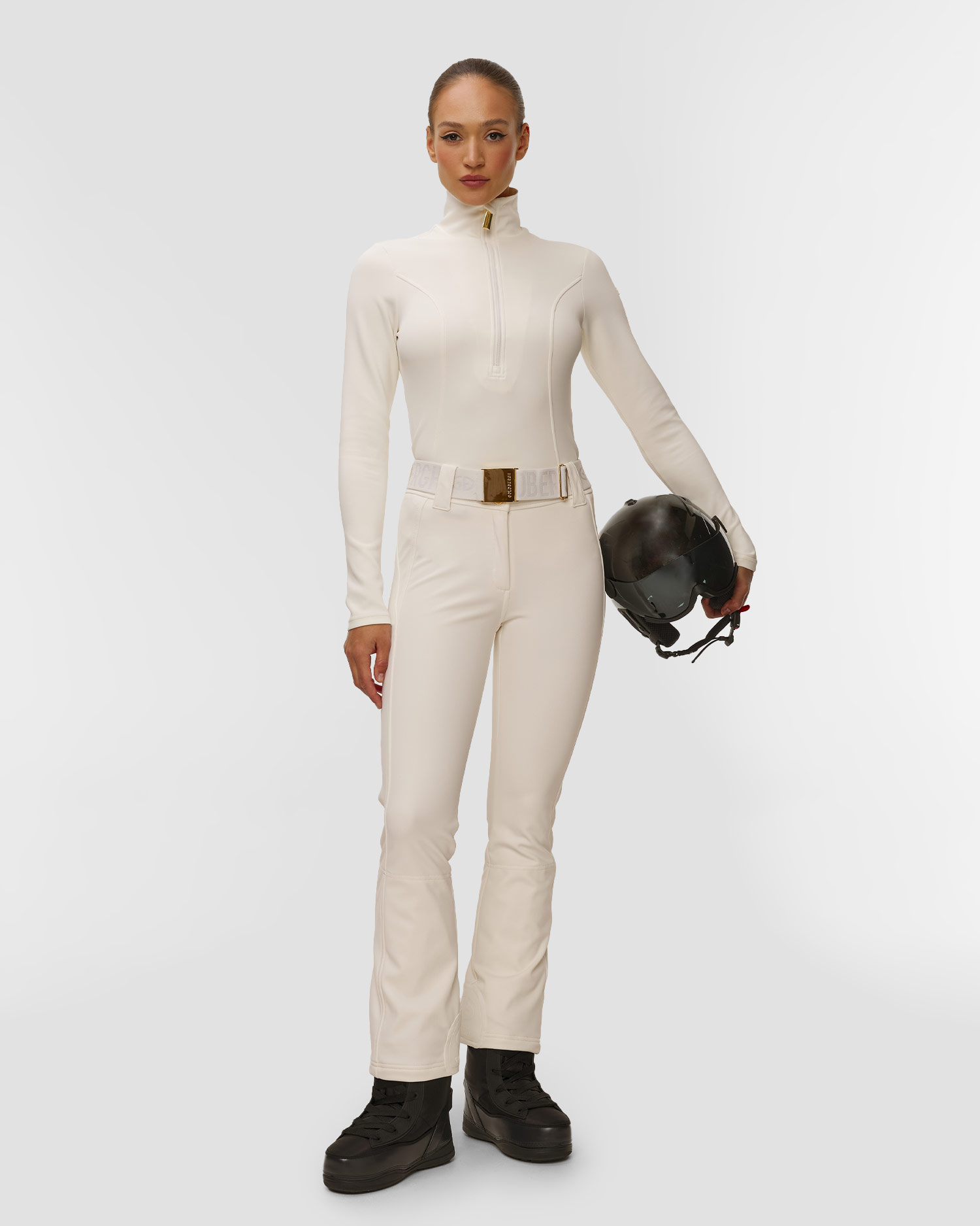 Dámsky krémový lyžiarsky rolák Goldbergh GOLD Exclusive Rosalia