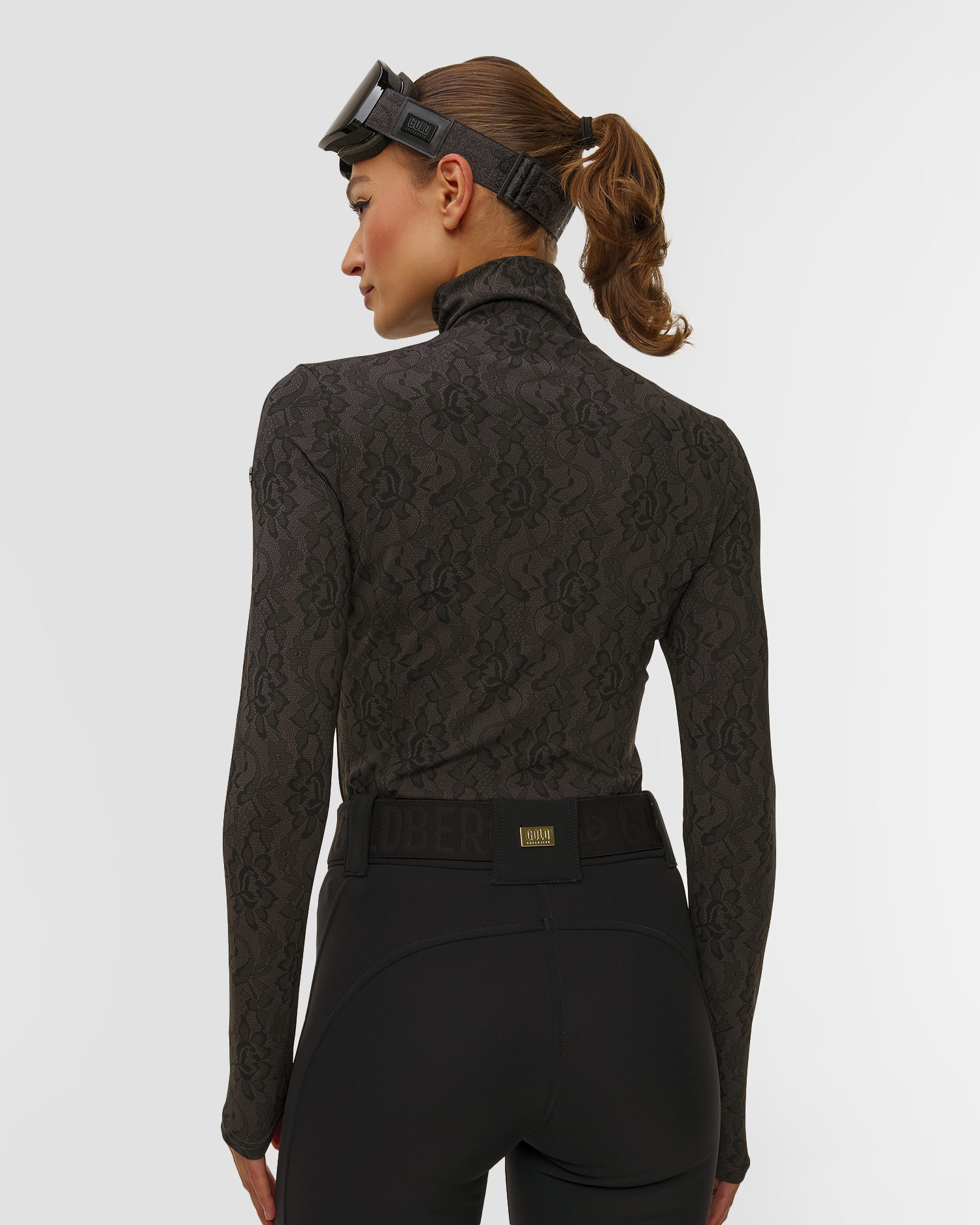 Dámsky čierny lyžiarsky rolák Goldbergh GOLD Exclusive Fascino