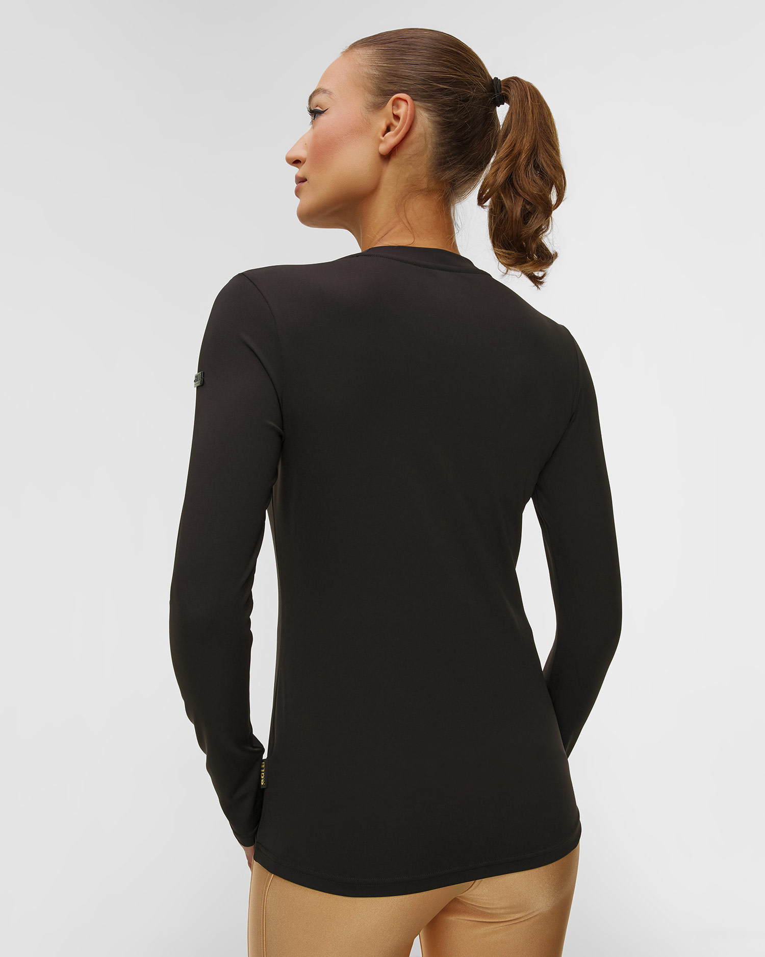 Čierne longsleeve Goldbergh GOLD Exclusive Aurea