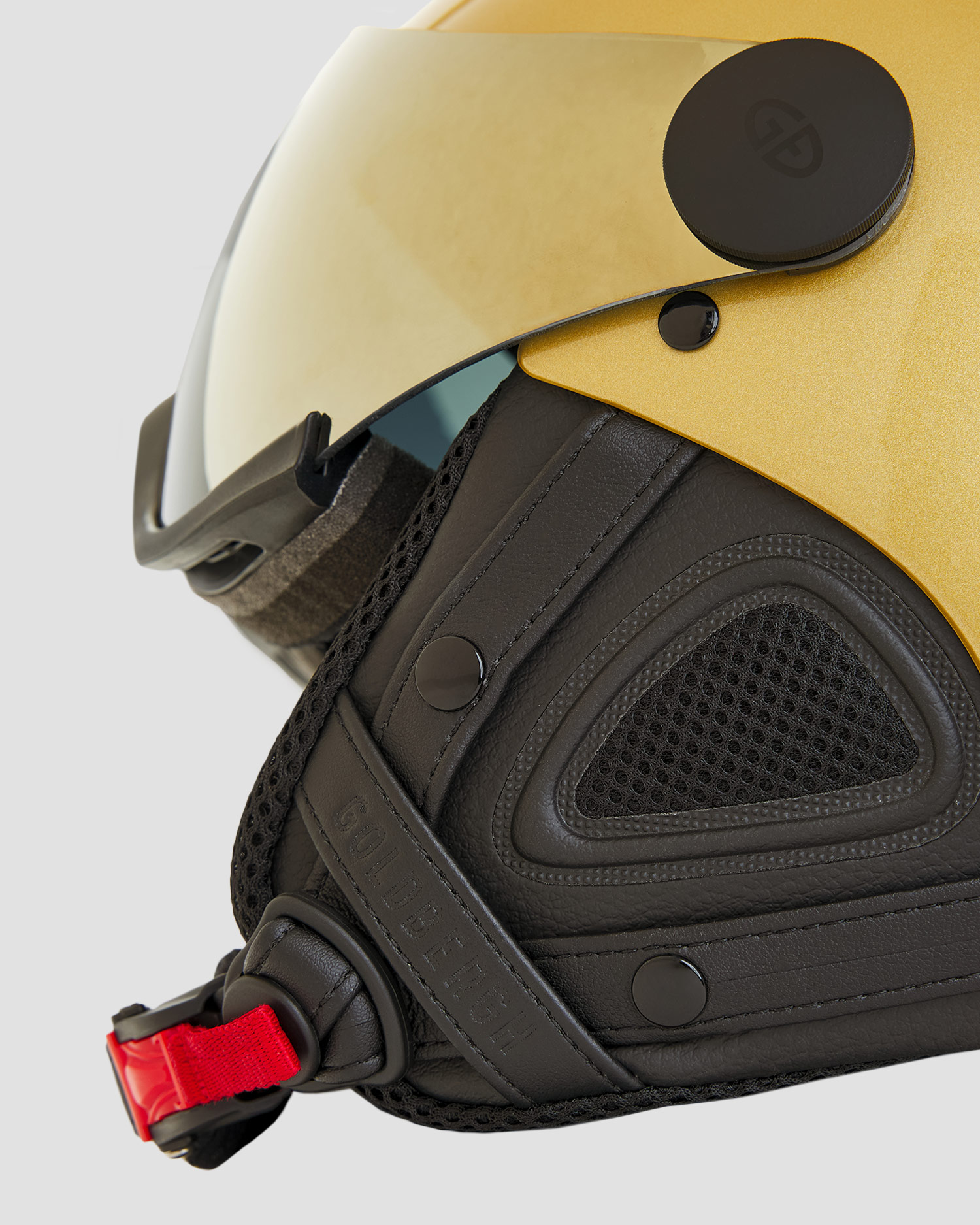 Cască aurie de schi pentru femei Goldbergh GOLD Exclusive Glitz