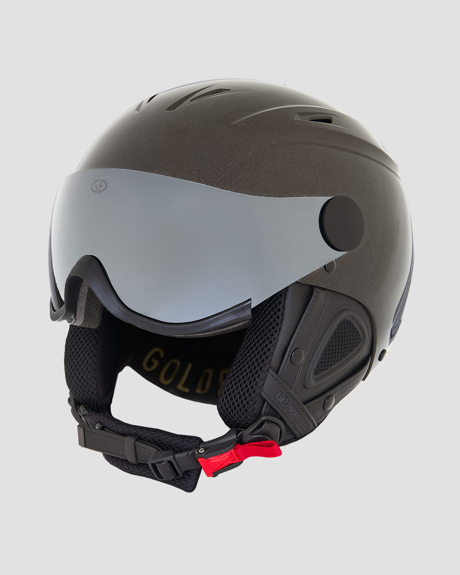 Dámska lyžiarska prilba Black Goldbergh GOLD Exclusive Glitz