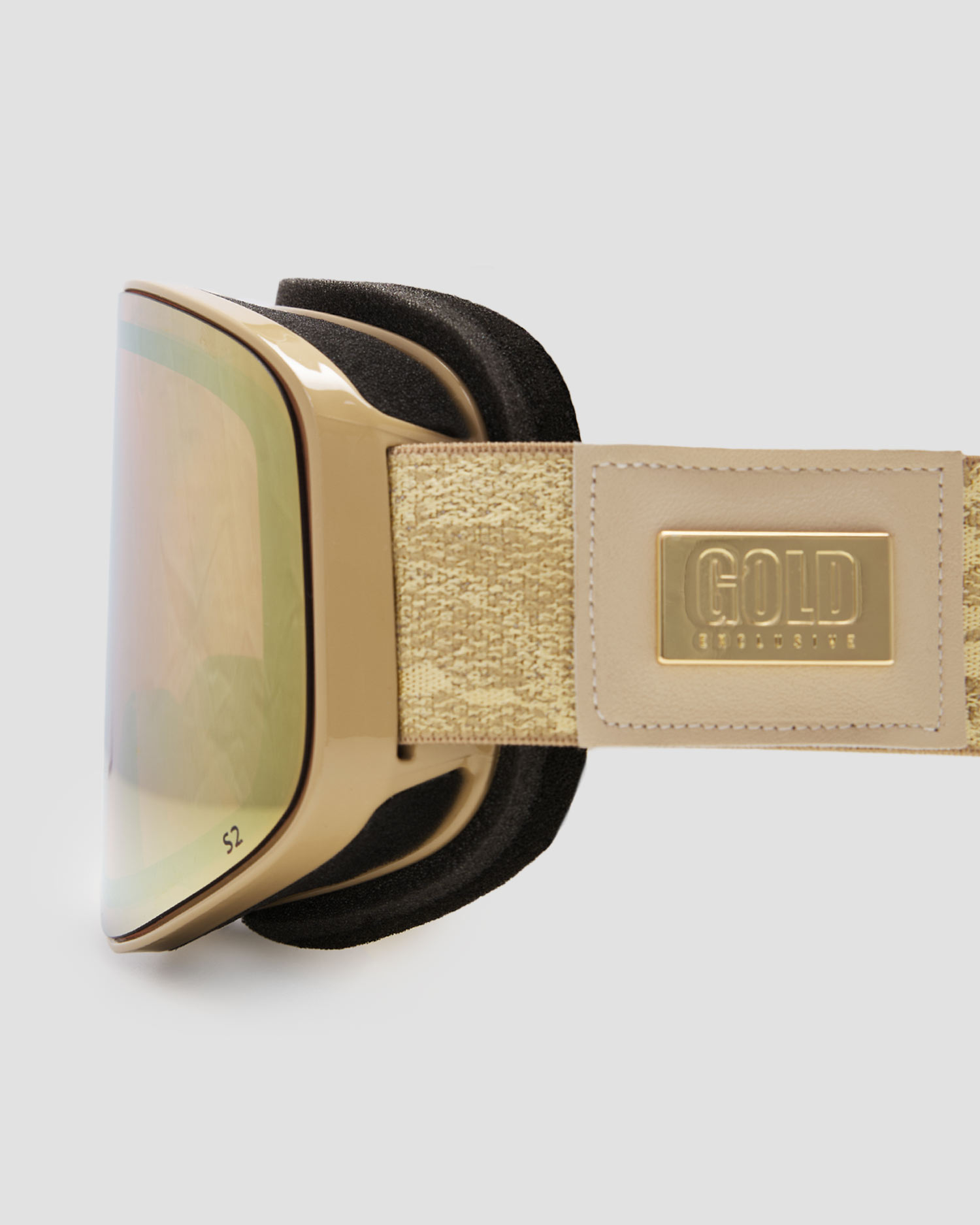 Ochelari aurii de schi pentru femei Goldbergh GOLD Exclusive Veil