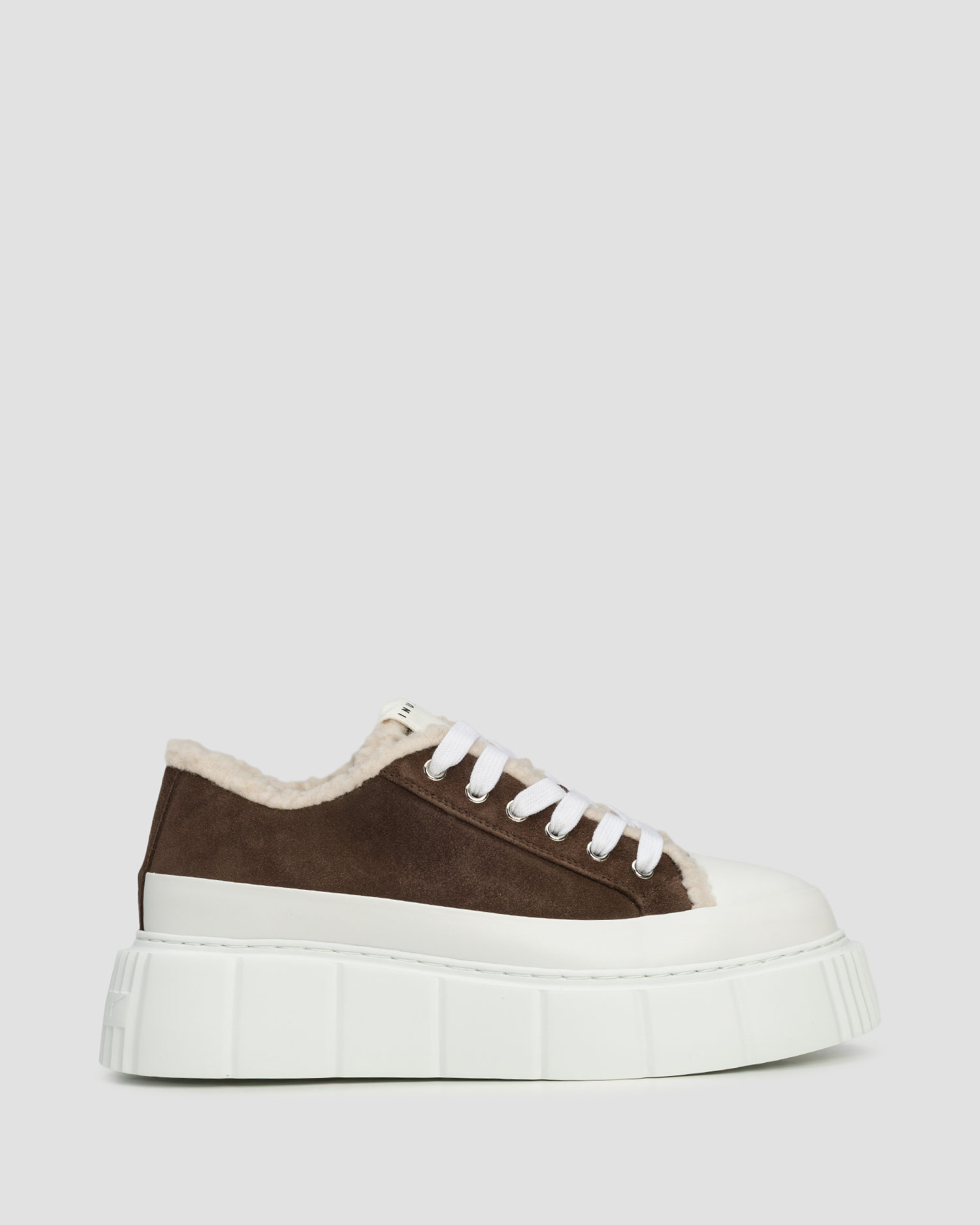 Women's brown sneakers Inuikii Matilda Curly