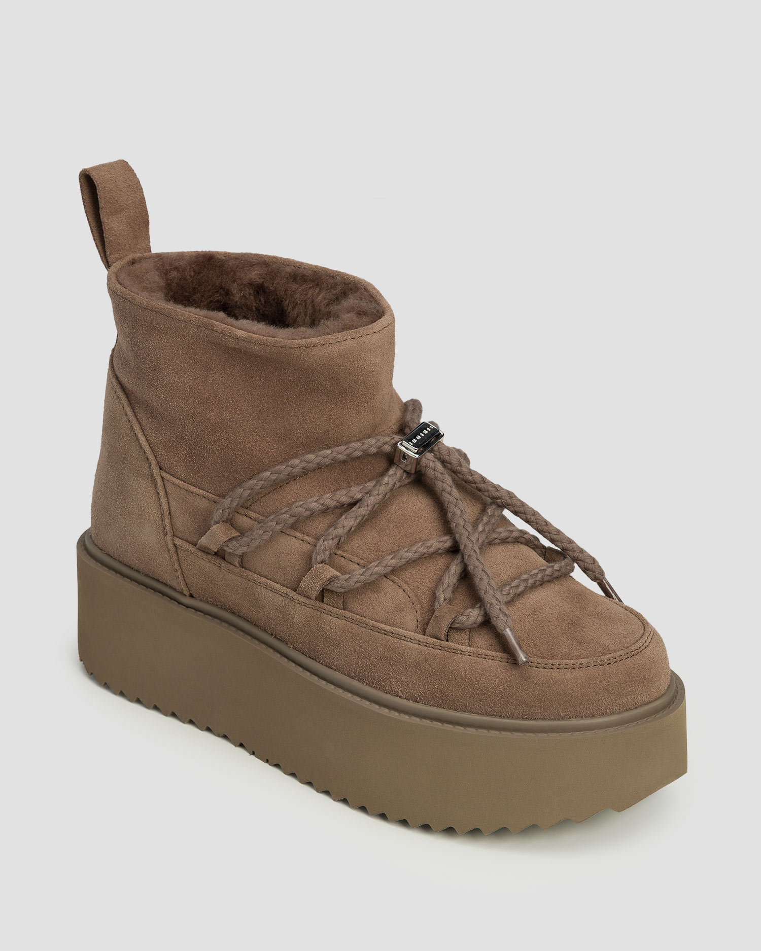 Women's brown winter boots Inuikii Classic Low Platform