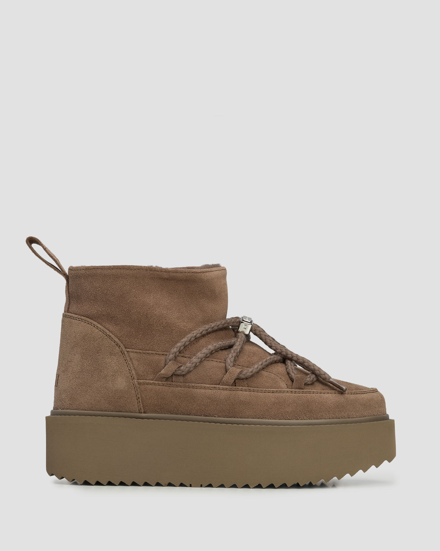 Women's brown winter boots Inuikii Classic Low Platform