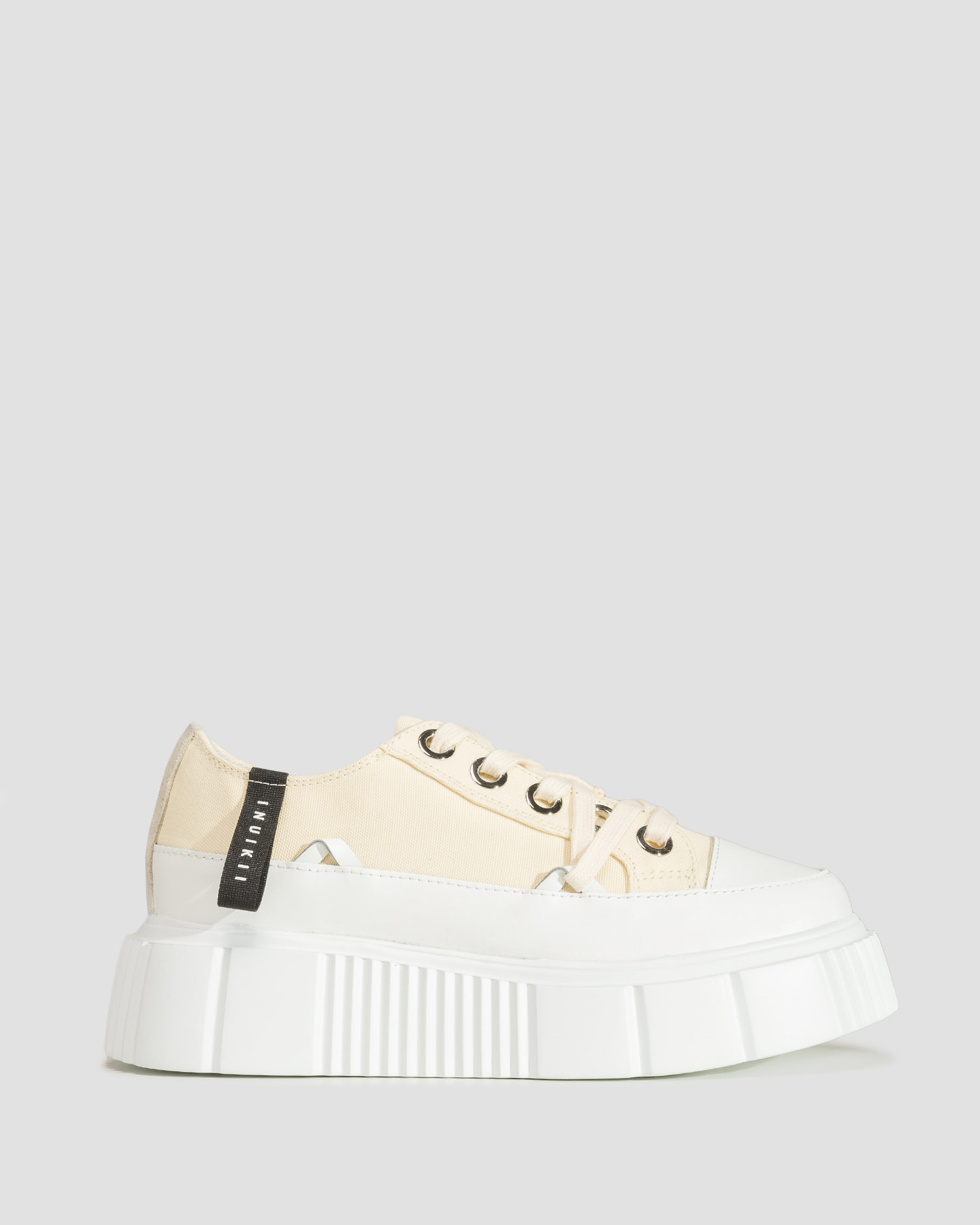 Women's beige shoes Inuikii Matilda Canvas Low 23