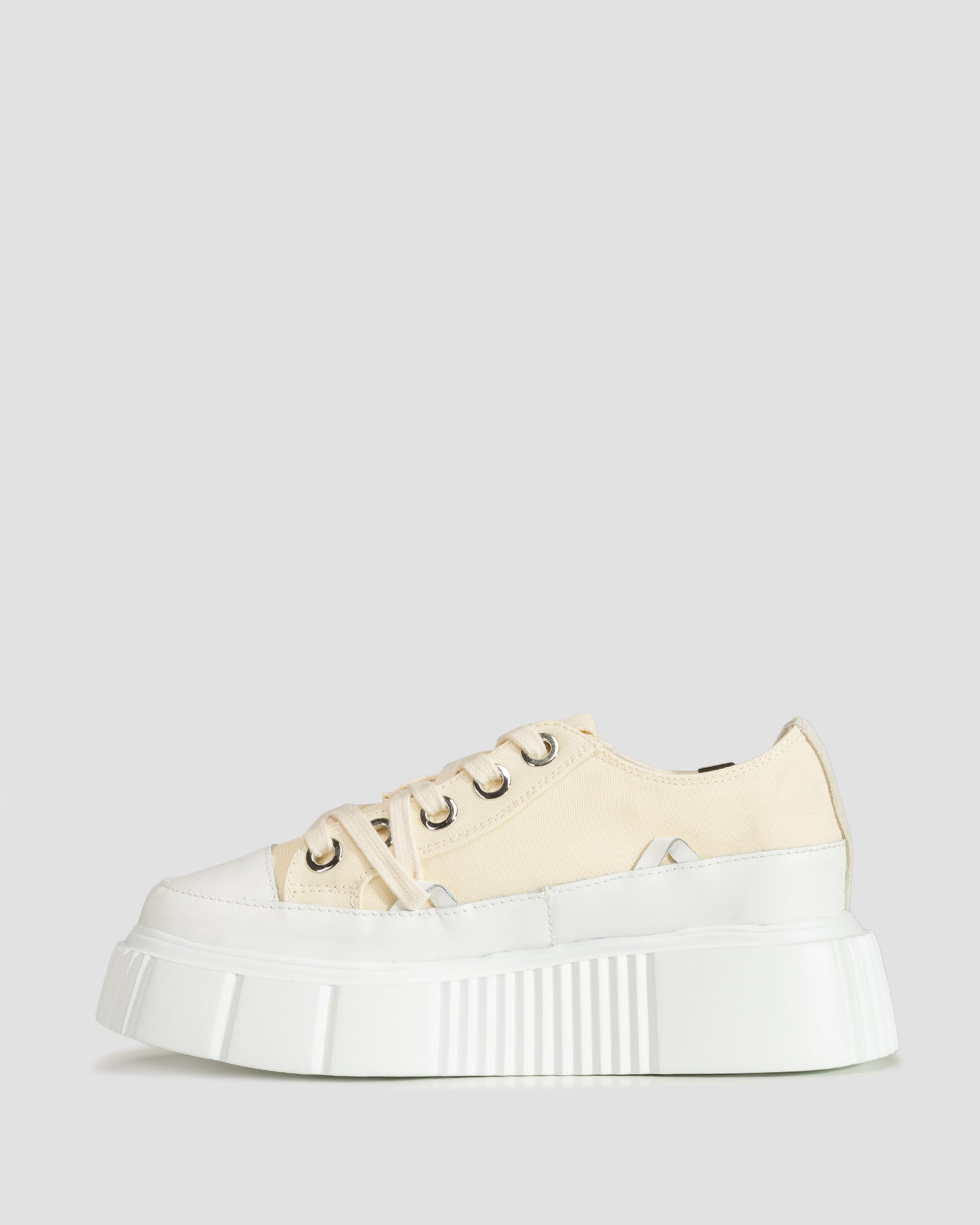 Women's beige shoes Inuikii Matilda Canvas Low 23