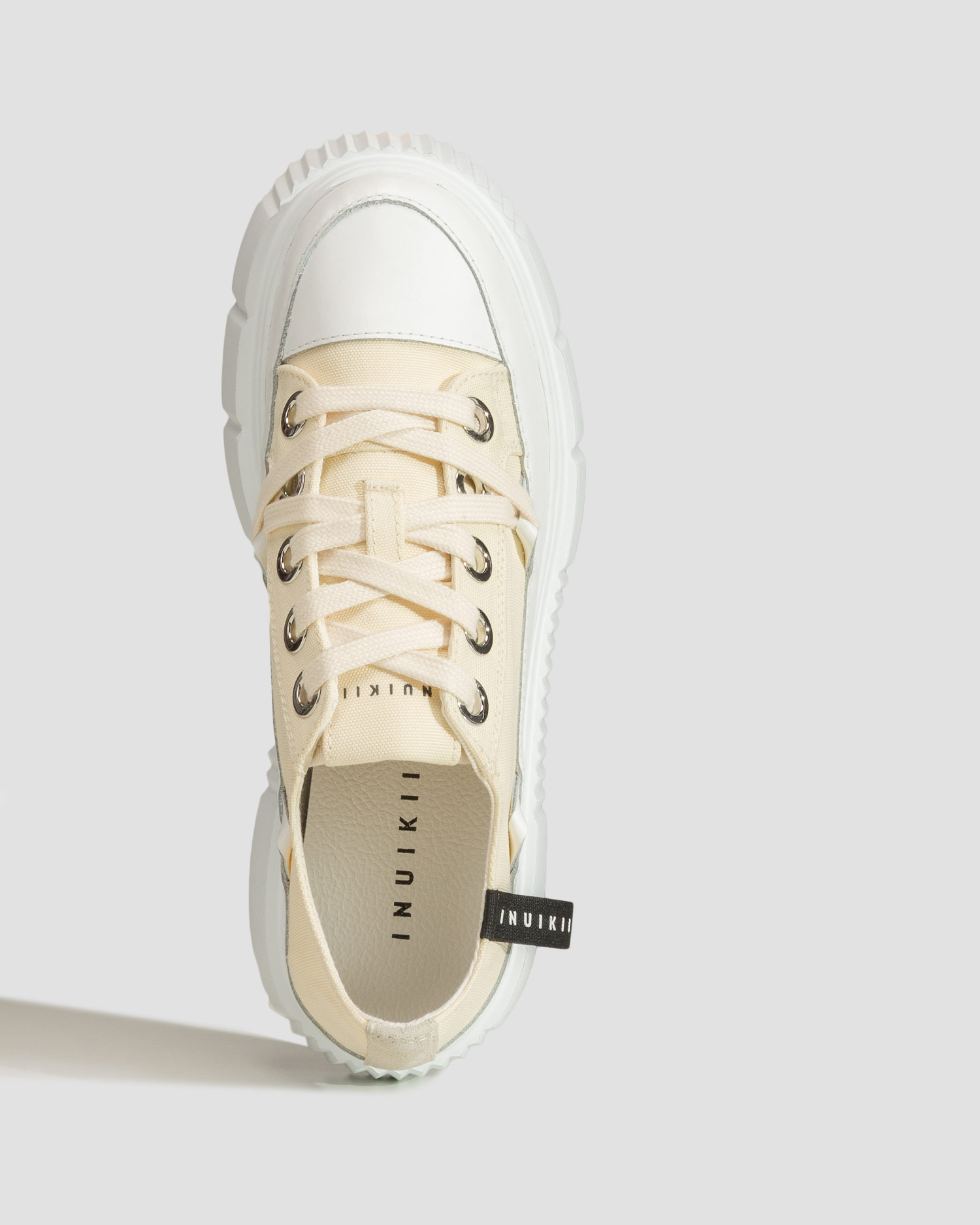 Women's beige shoes Inuikii Matilda Canvas Low 23
