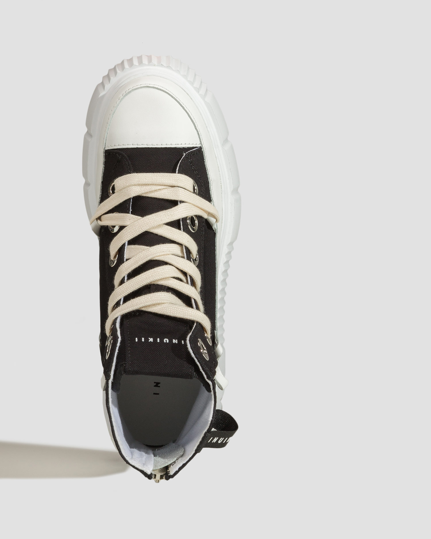 Women's black sneakers Inuikii Matilda Canvas High 23