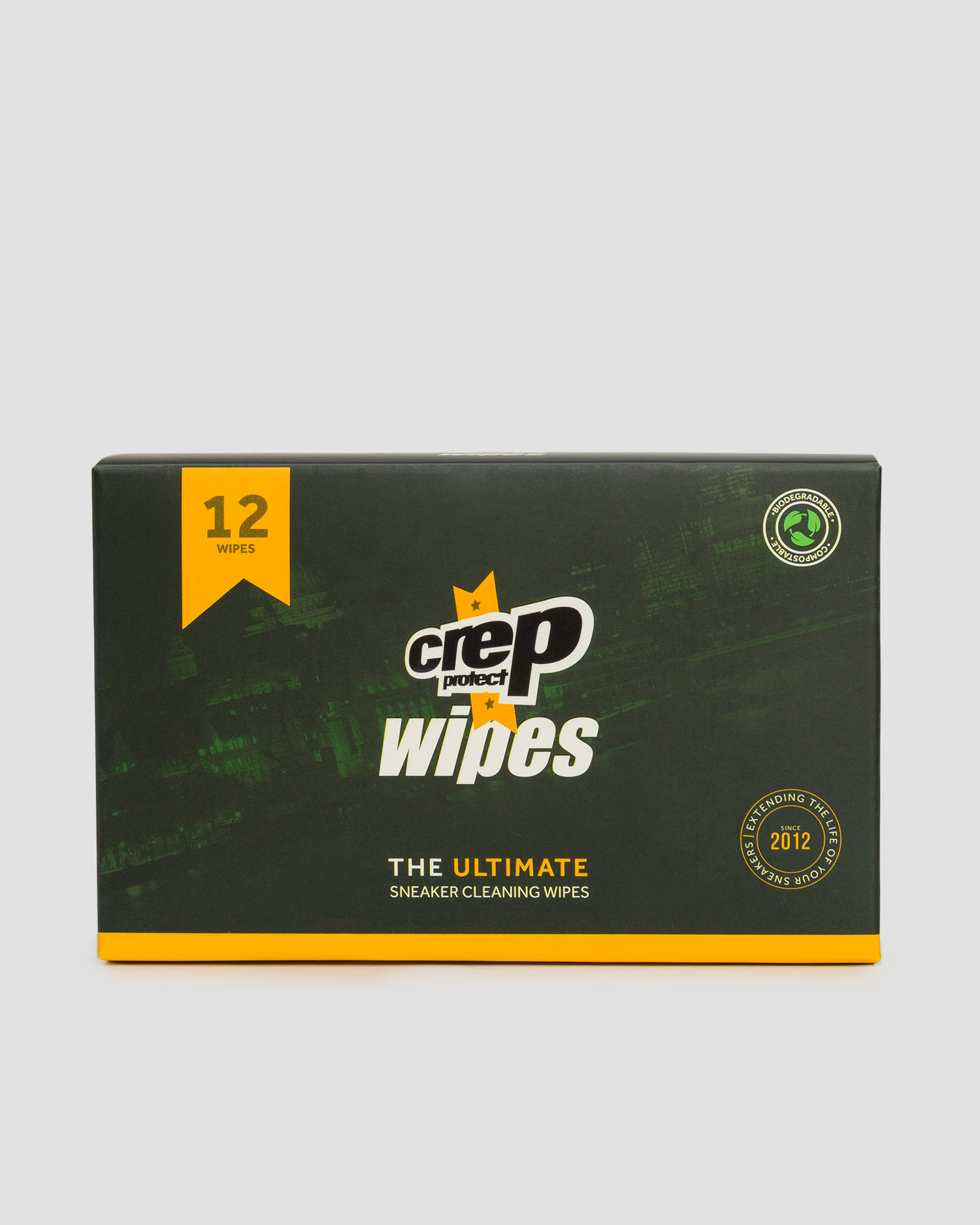 Čistiace biologicky odbúrateľné handričky pre starostlivosť o obuv Crep Wipes (12-Pack)