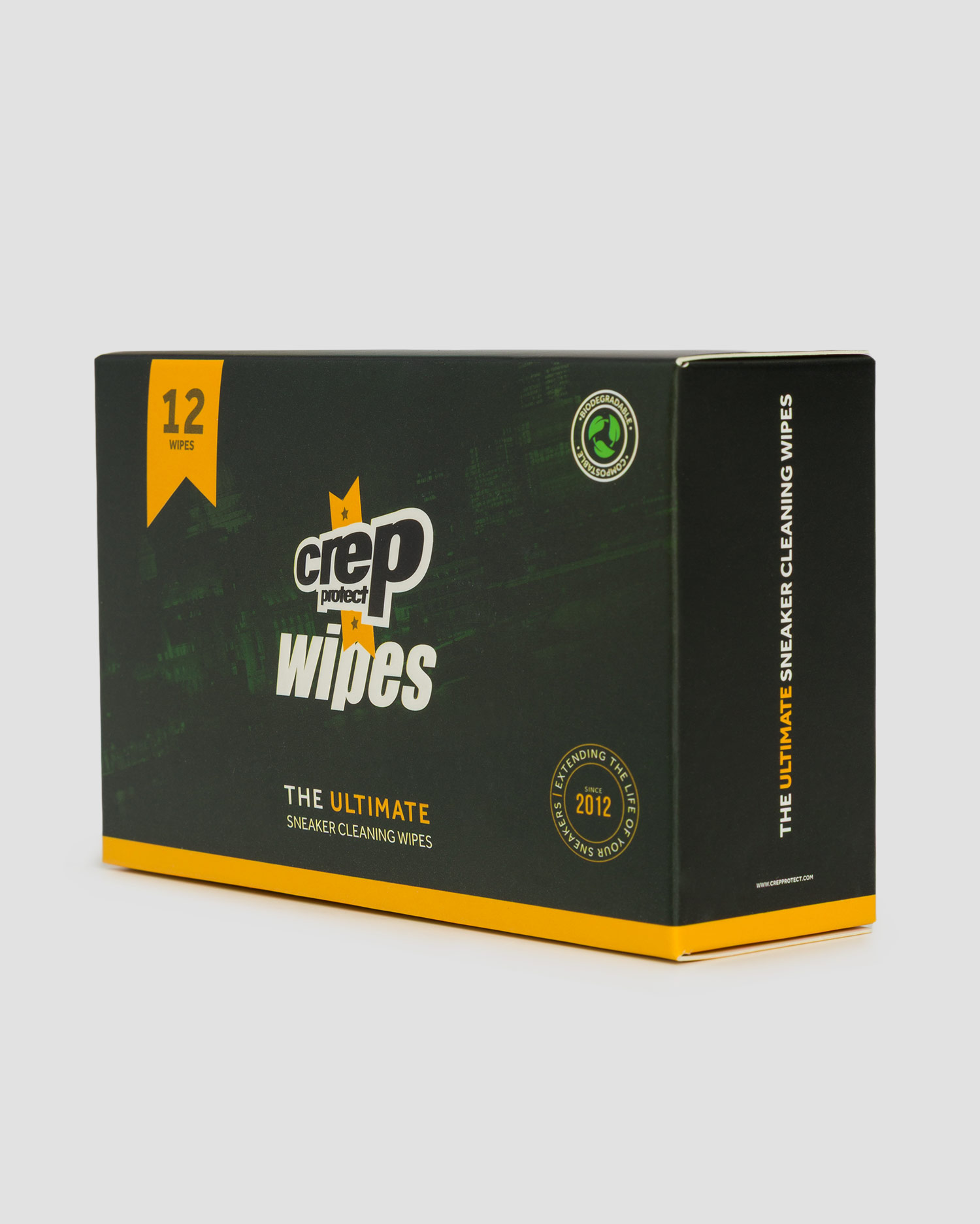 Čistiace biologicky odbúrateľné handričky pre starostlivosť o obuv Crep Wipes (12-Pack)