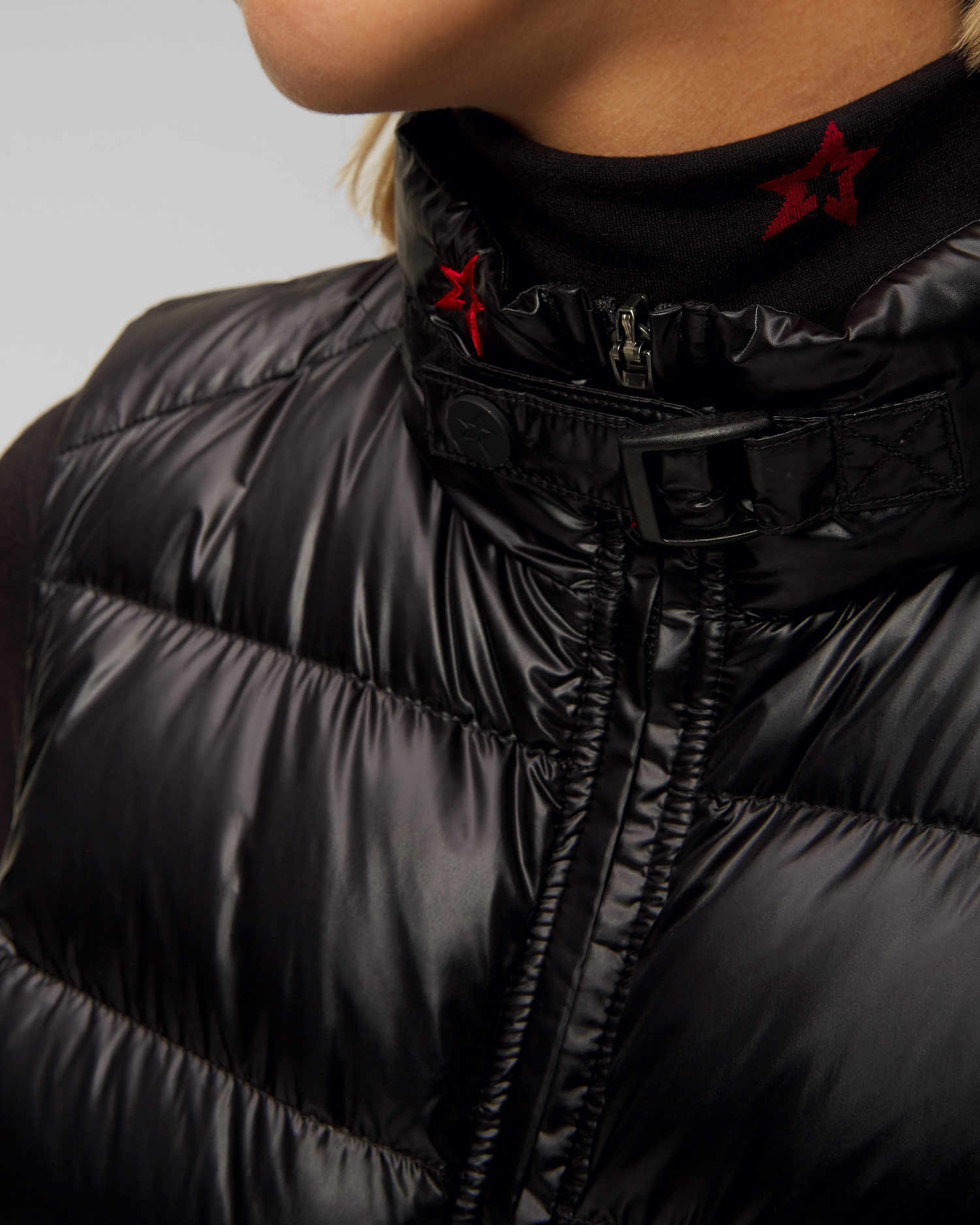 Women's black sleeveless ski suit Perfect Moment Super Star