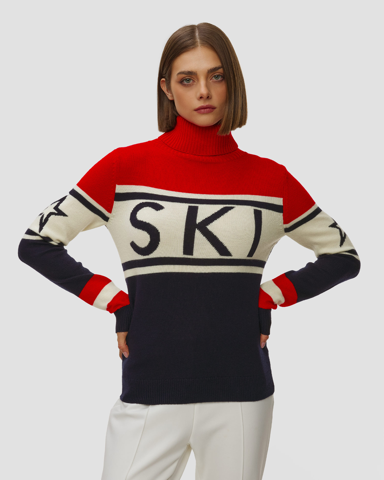 Perfect Moment Schild Sweater Damenpullover aus Wolle