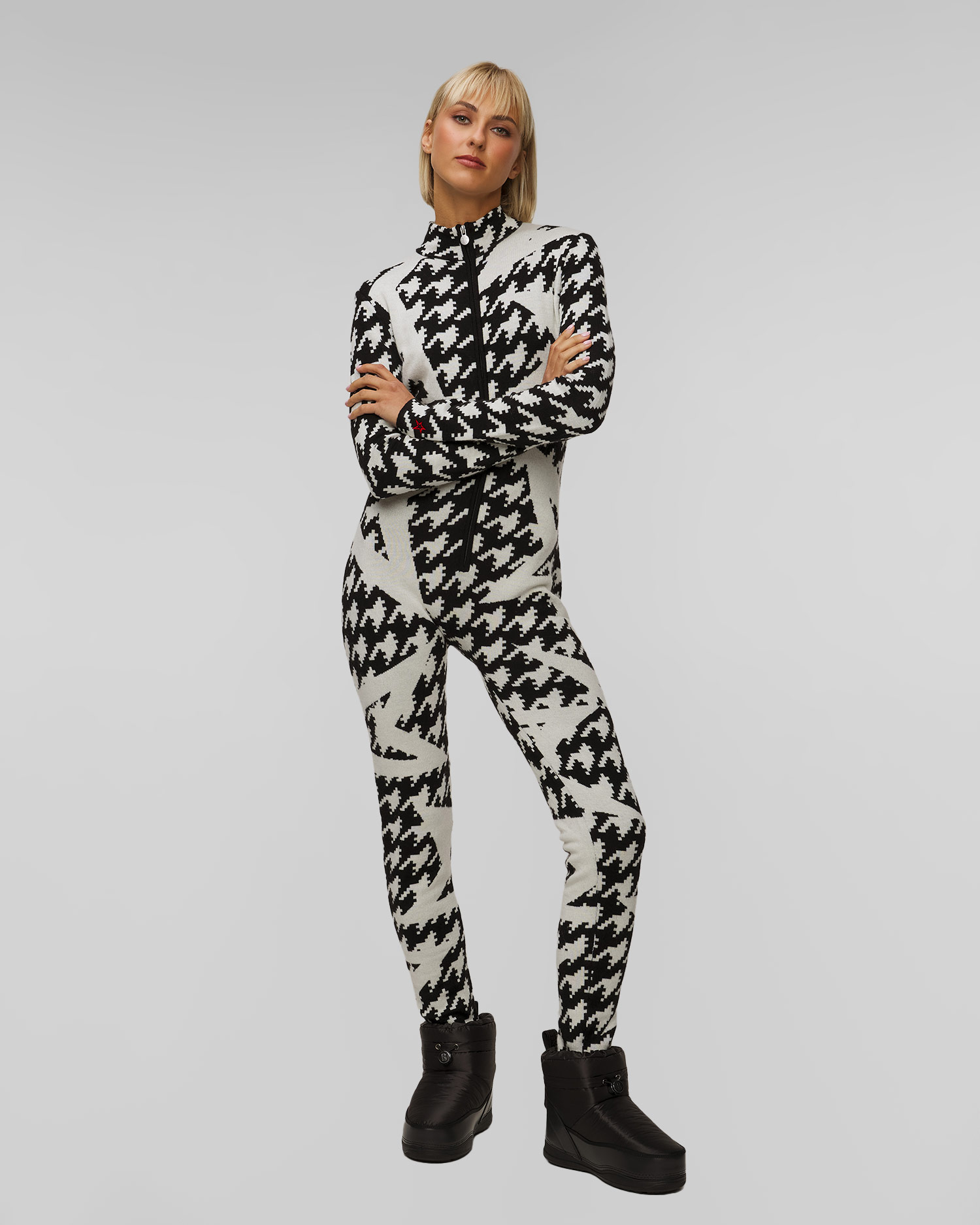 Women's wool jumpsuit Perfect Moment Houndstooth Star