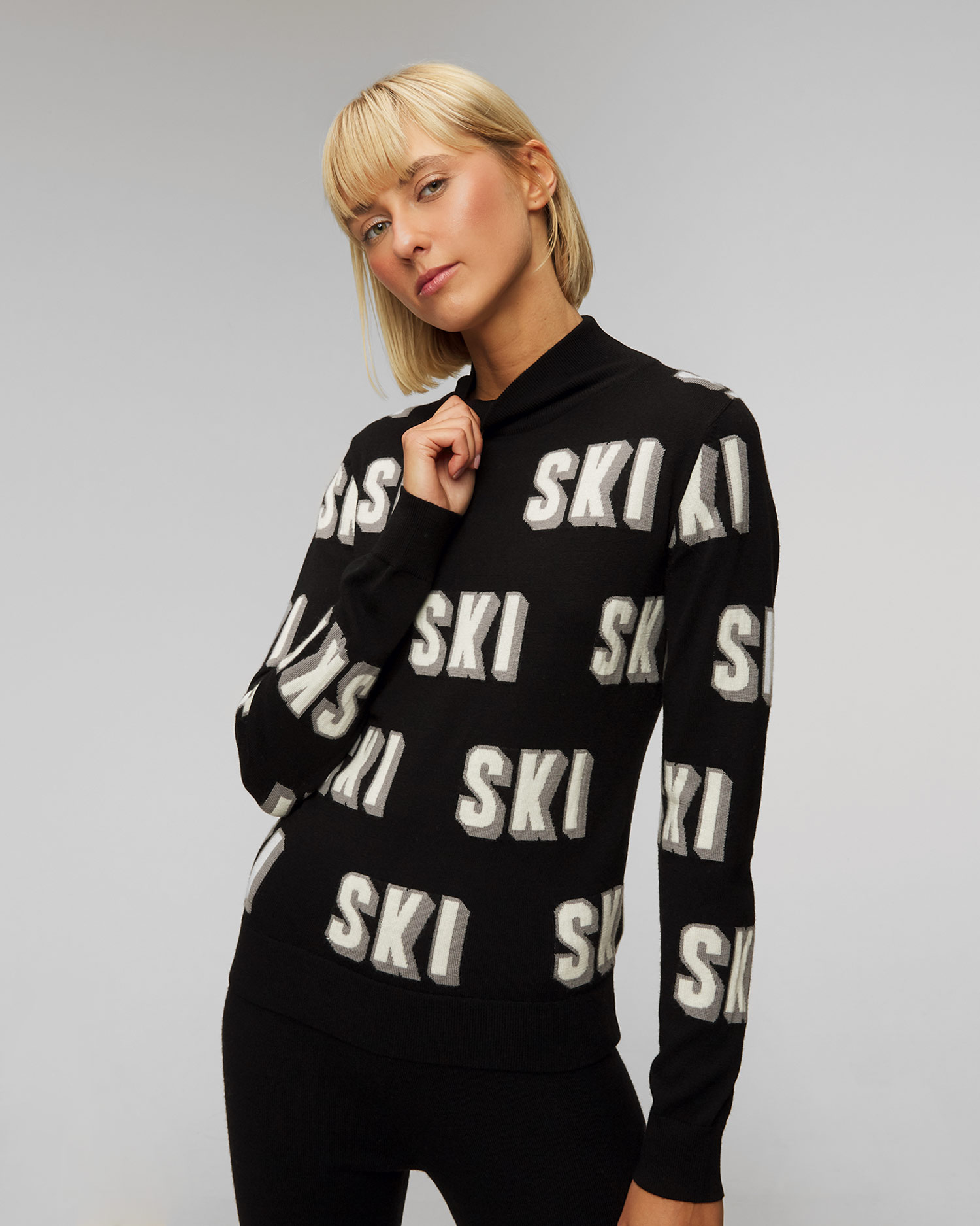 Pull femme en laine mérinos Perfect Moment 3D SKI