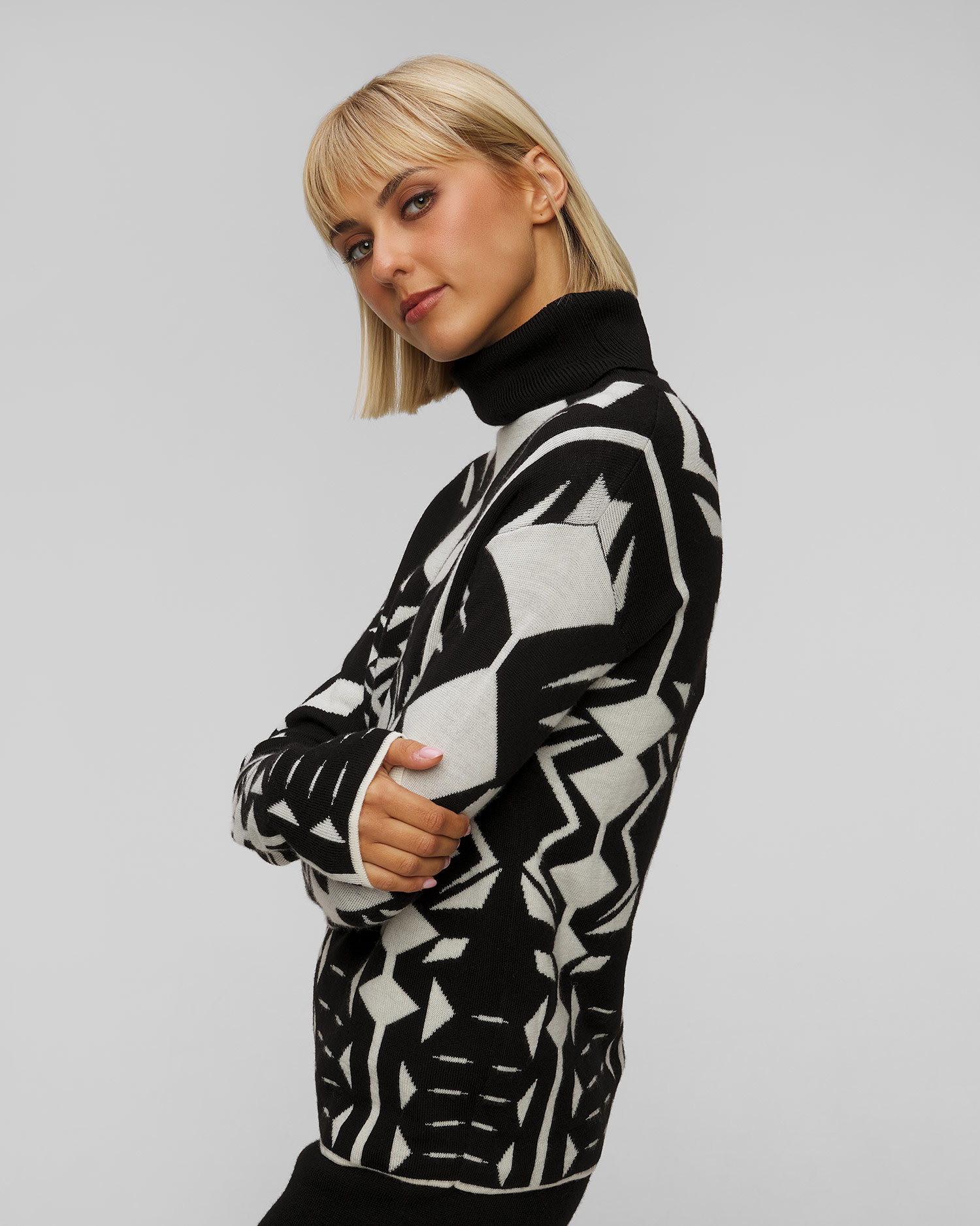 Pull en laine pour femmes Perfect Moment Geometric