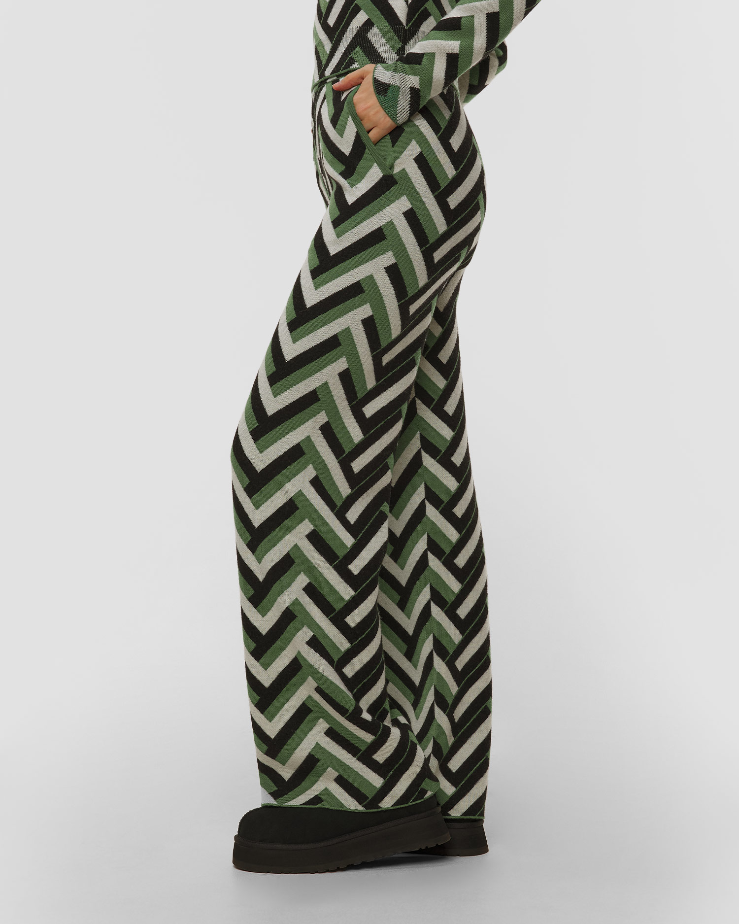 Dámské vlněné kalhoty Perfect Moment Chalet Wide Leg Knitted Pant